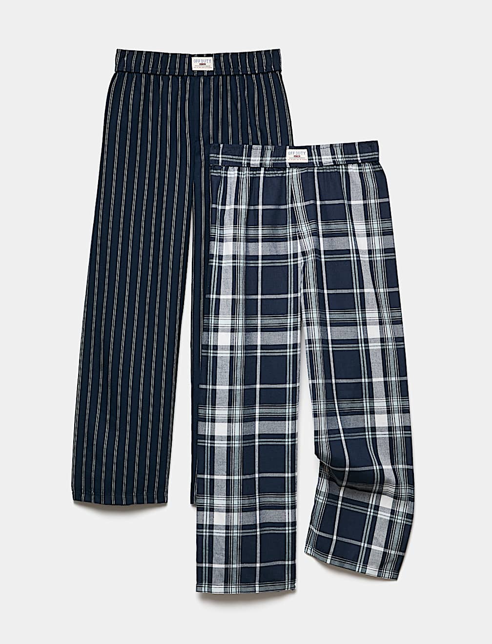 2 Pack Pure Cotton Woven Pyjama Bottoms (6-16 Yrs)