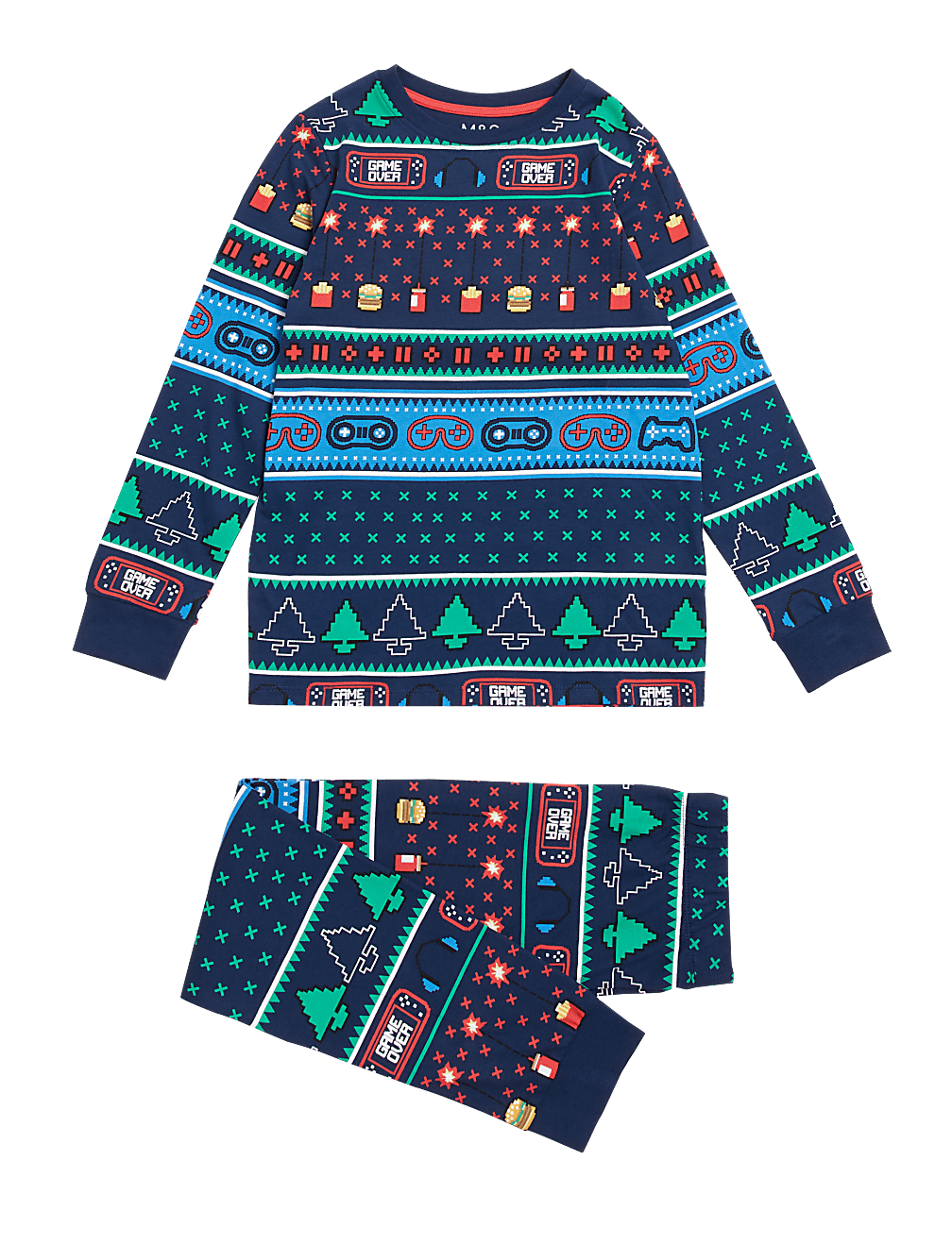 Pure Cotton Fair Isle Gamer Pyjamas