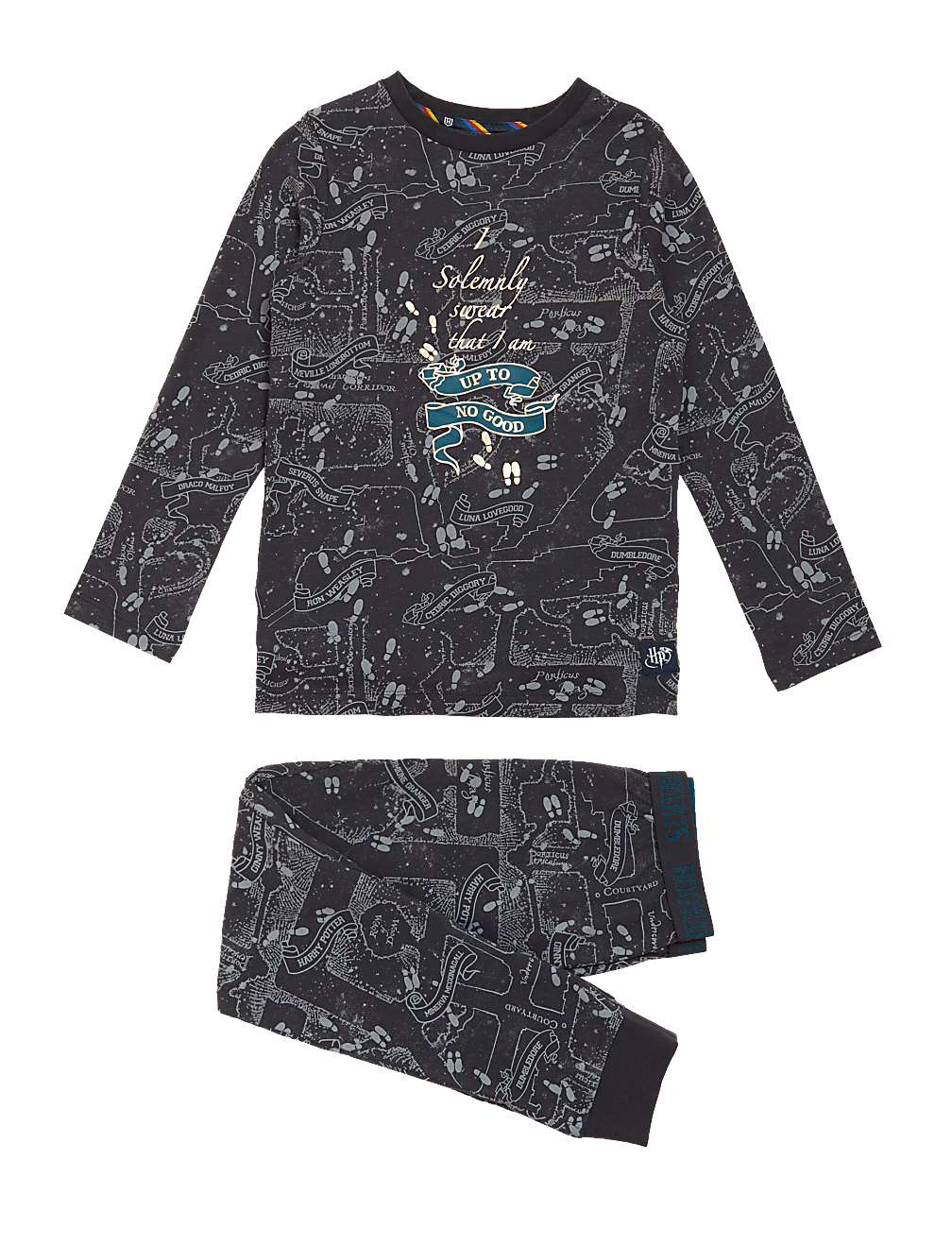 Buy Harry Potter Marauders Map Pyjamas 2 16 Yrs at Marks Spencer