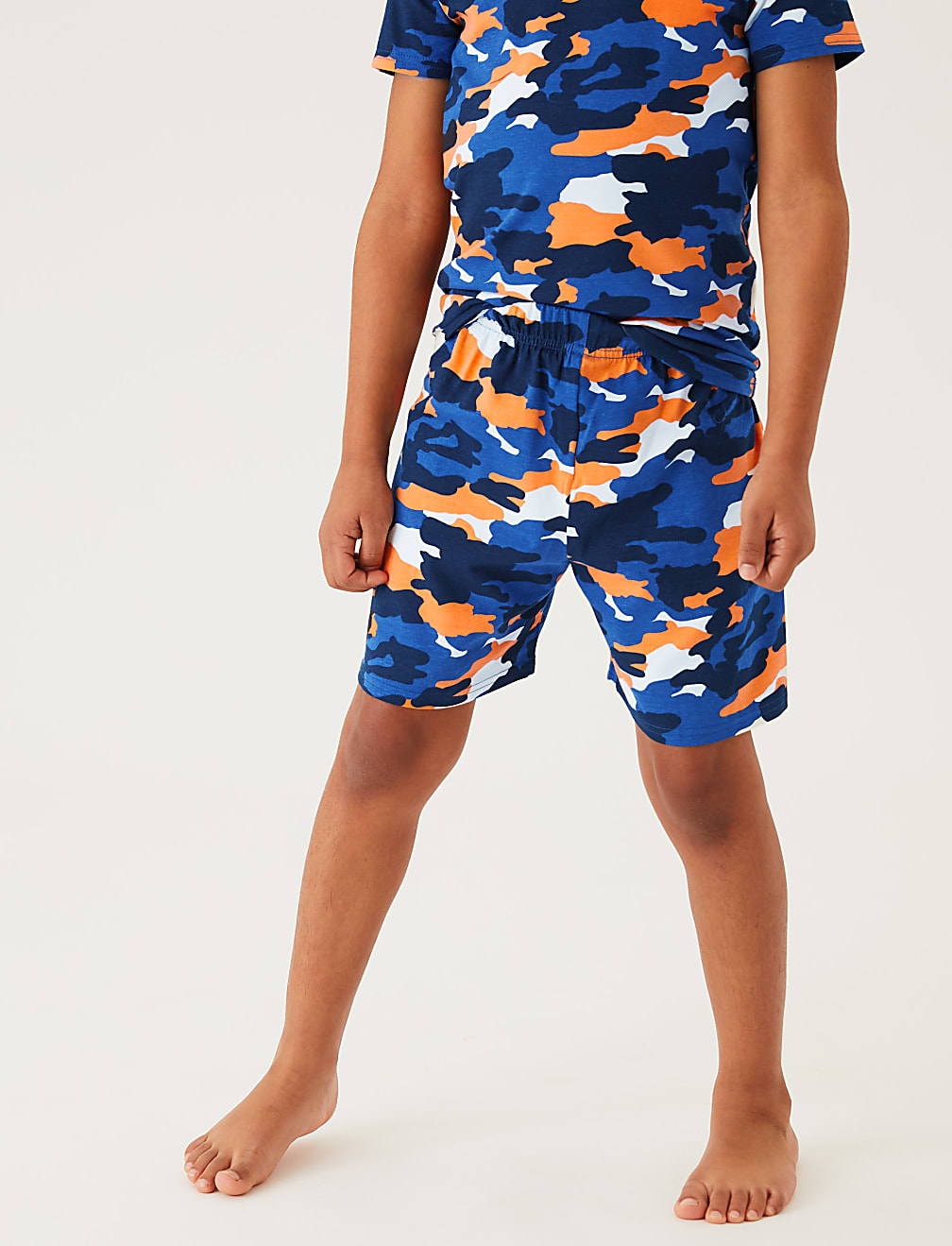 Cotton Camouflage Print Short Pyjamas (7-13 Yrs)