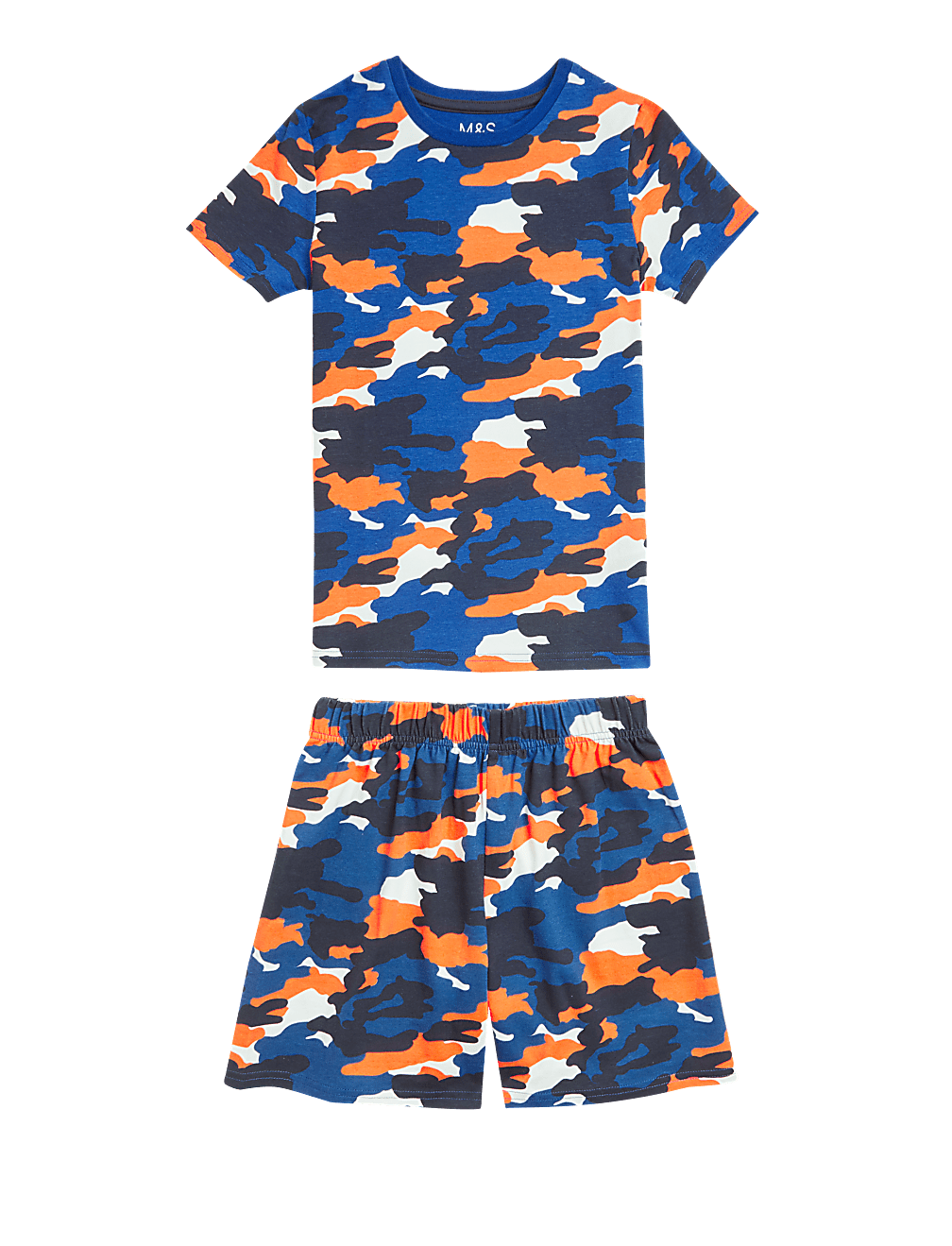 Cotton Camouflage Print Short Pyjamas (7-13 Yrs)