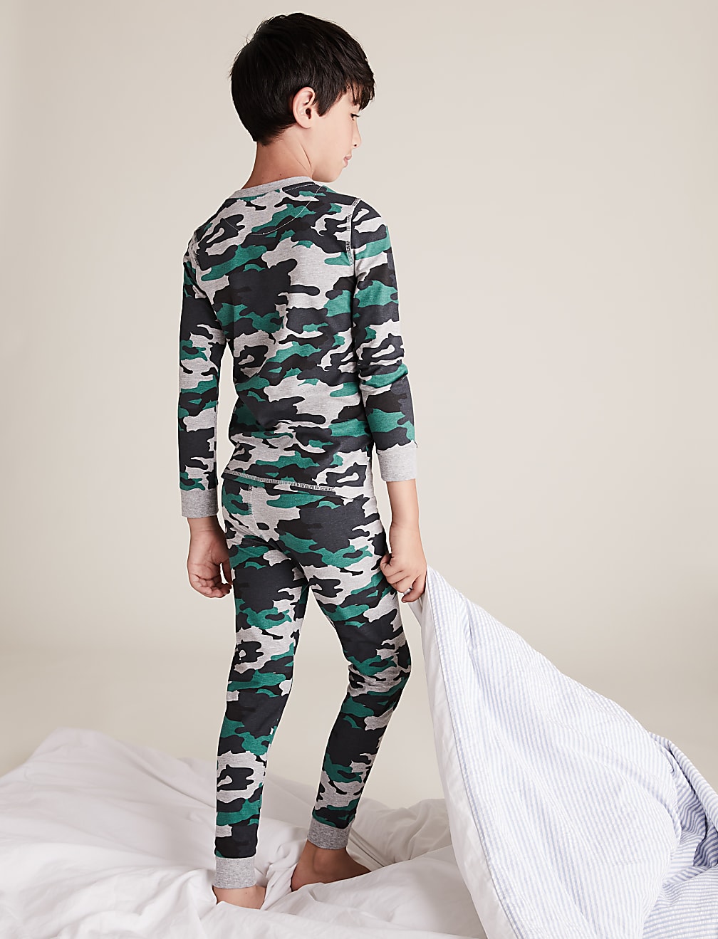 Cotton Rich Camouflage Pyjama Set (7-16 Yrs)