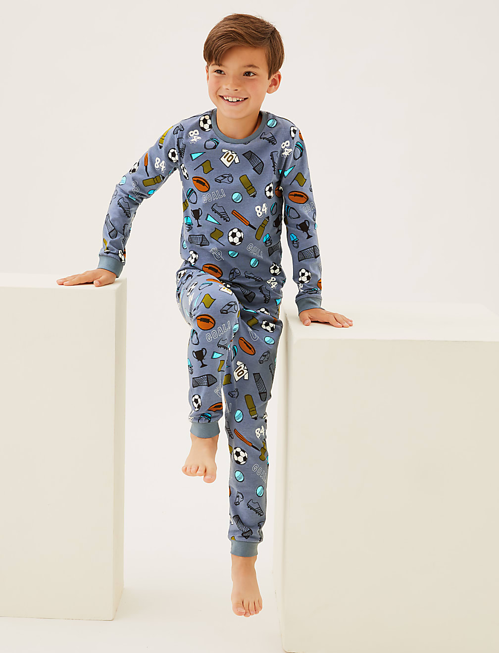 Cotton Rich Football Pyjamas (7-16 Yrs)