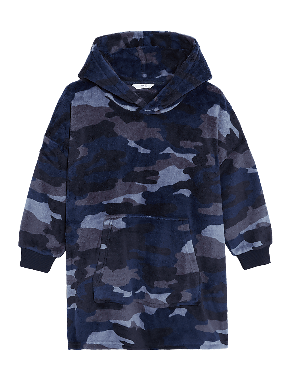 Fleece Camouflage Oversized Hoodie
