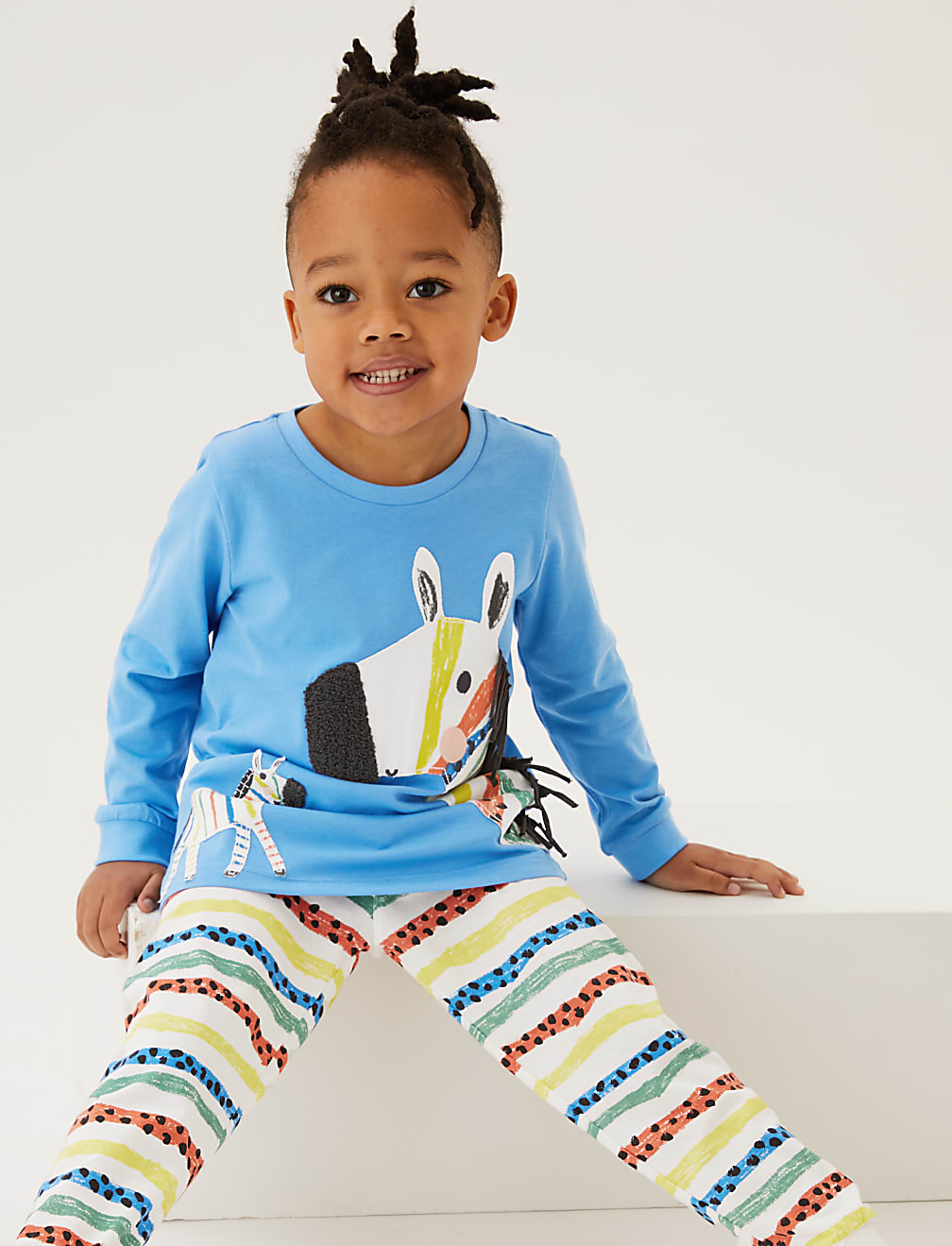 Pure Cotton Zebra Pyjamas (12 Mths - 7 Yrs)