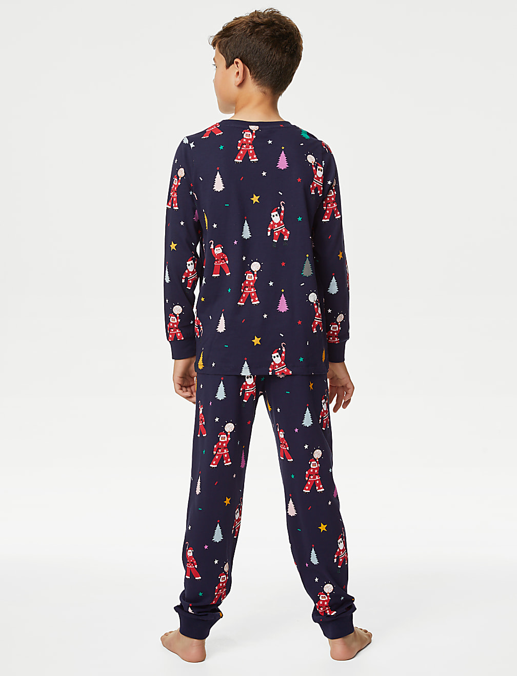 Kids' Disco Santa Family Christmas Pyjama Set (1-16 Yrs)