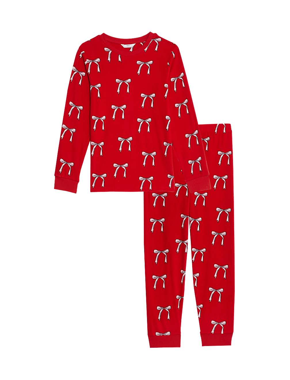 Christmas Fleece Bow Pyjamas (1-16 Yrs)