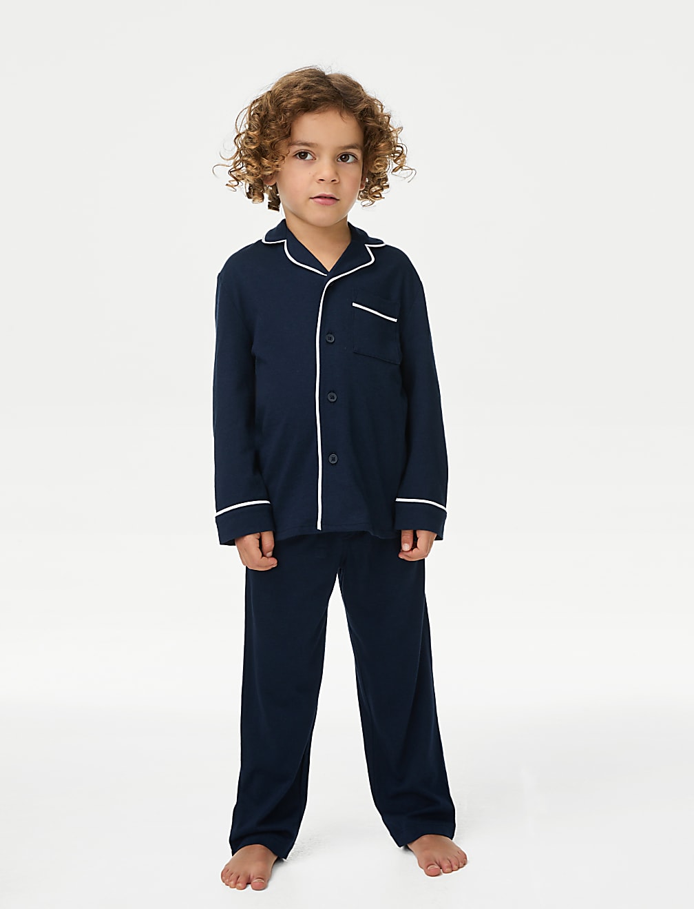 Kids' Piping Family Christmas Pyjamas (1-16 Yrs)