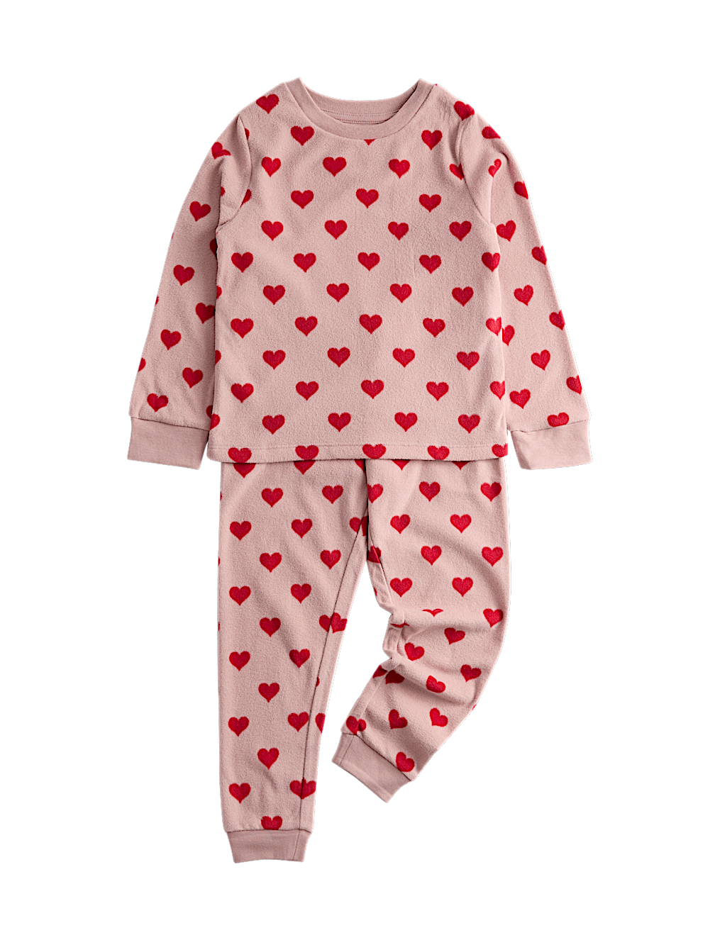 Kids' Heart Print Pyjamas (1-16 Yrs)