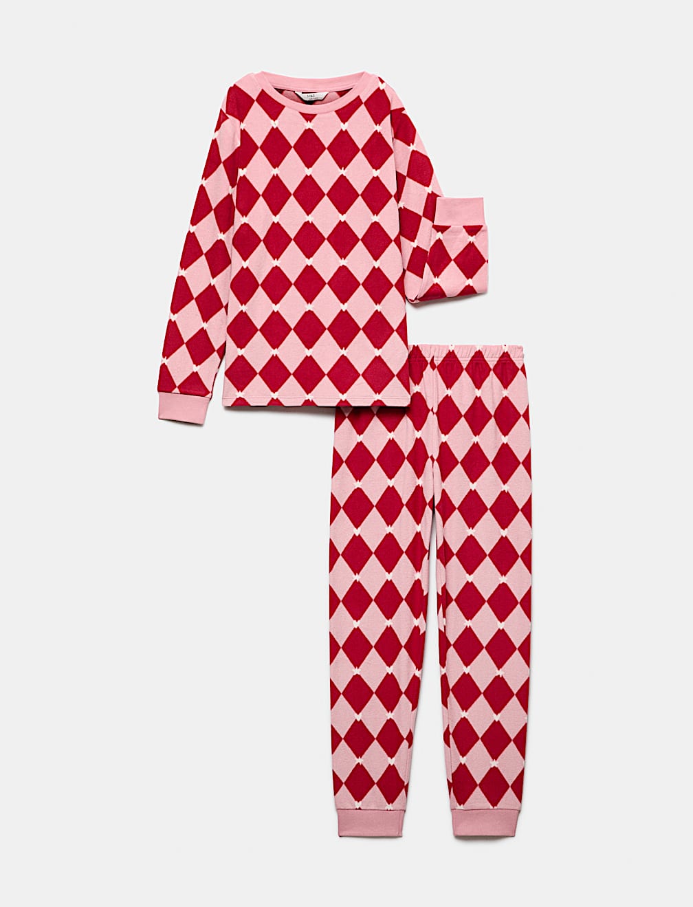 Harlequin Fleece Pyjama Set