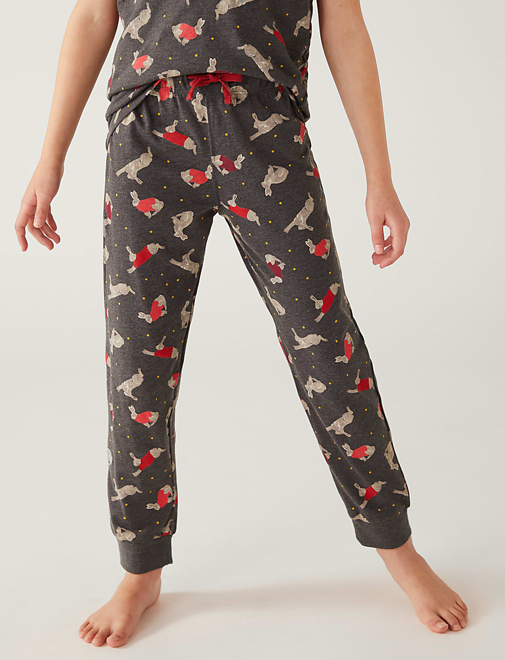 Buy Cotton Rich Rabbit Print Pyjamas at Marks Spencer