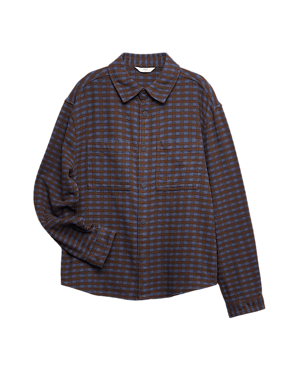 Pure Cotton Micro Check Shirt (6-16 Yrs)