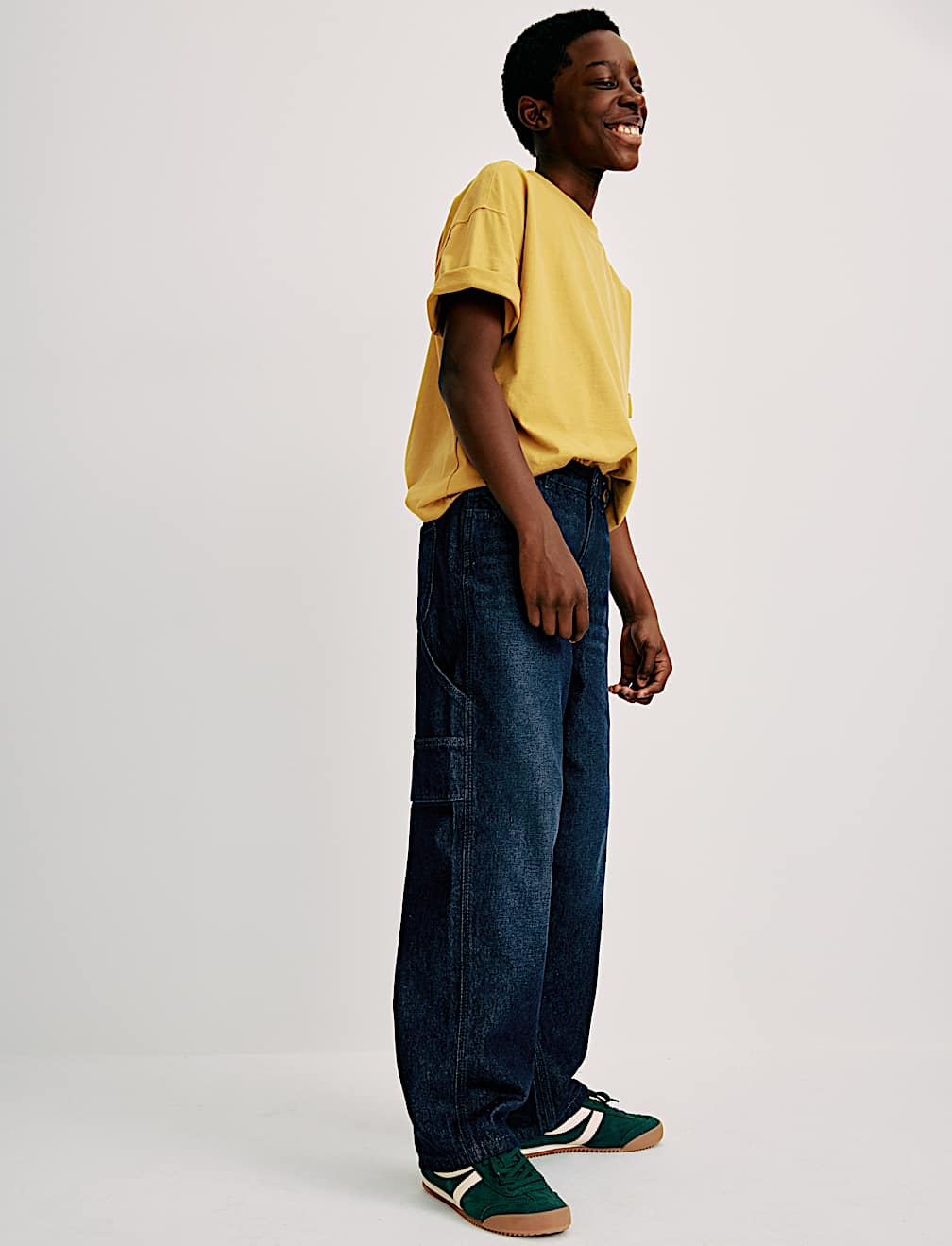 Relaxed Pure Cotton Carpenter Jeans (6-16 Yrs)