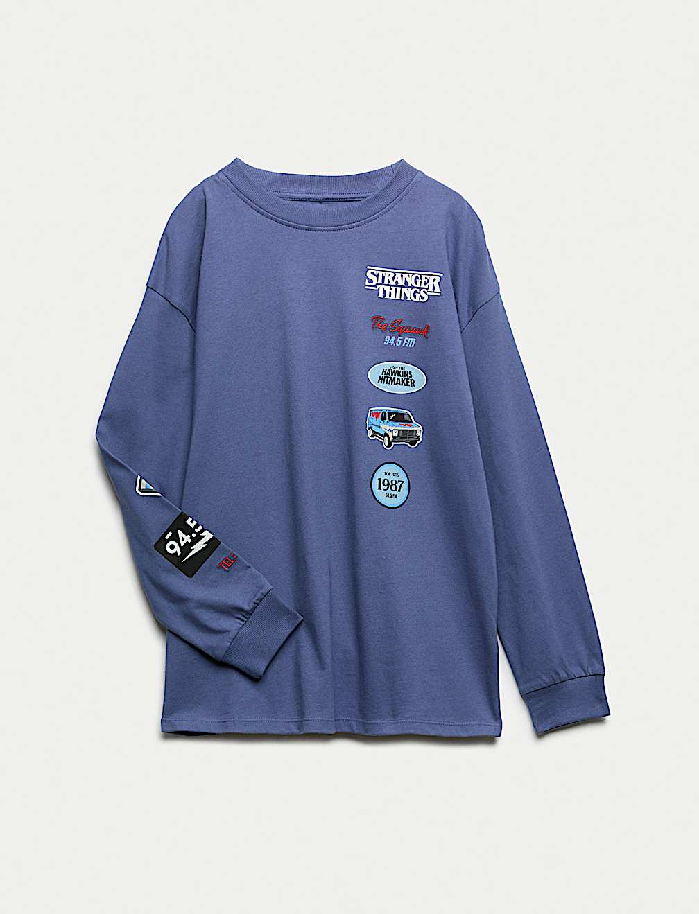 Pure Cotton Stranger Things&trade; Graphic Top (6-16 Yrs)