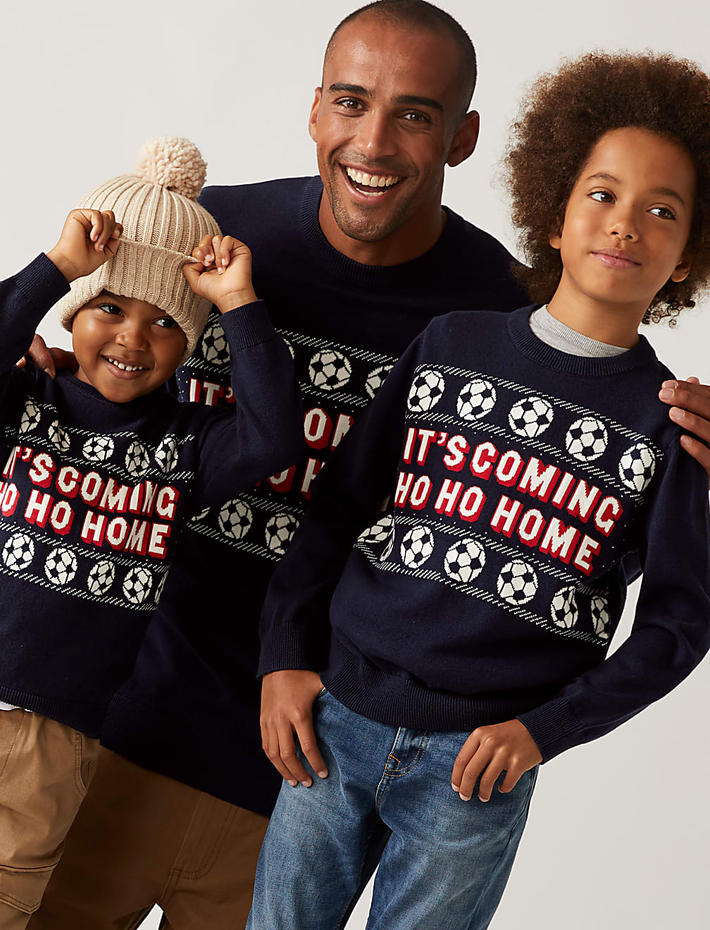 Pure Cotton Football Christmas Jumper