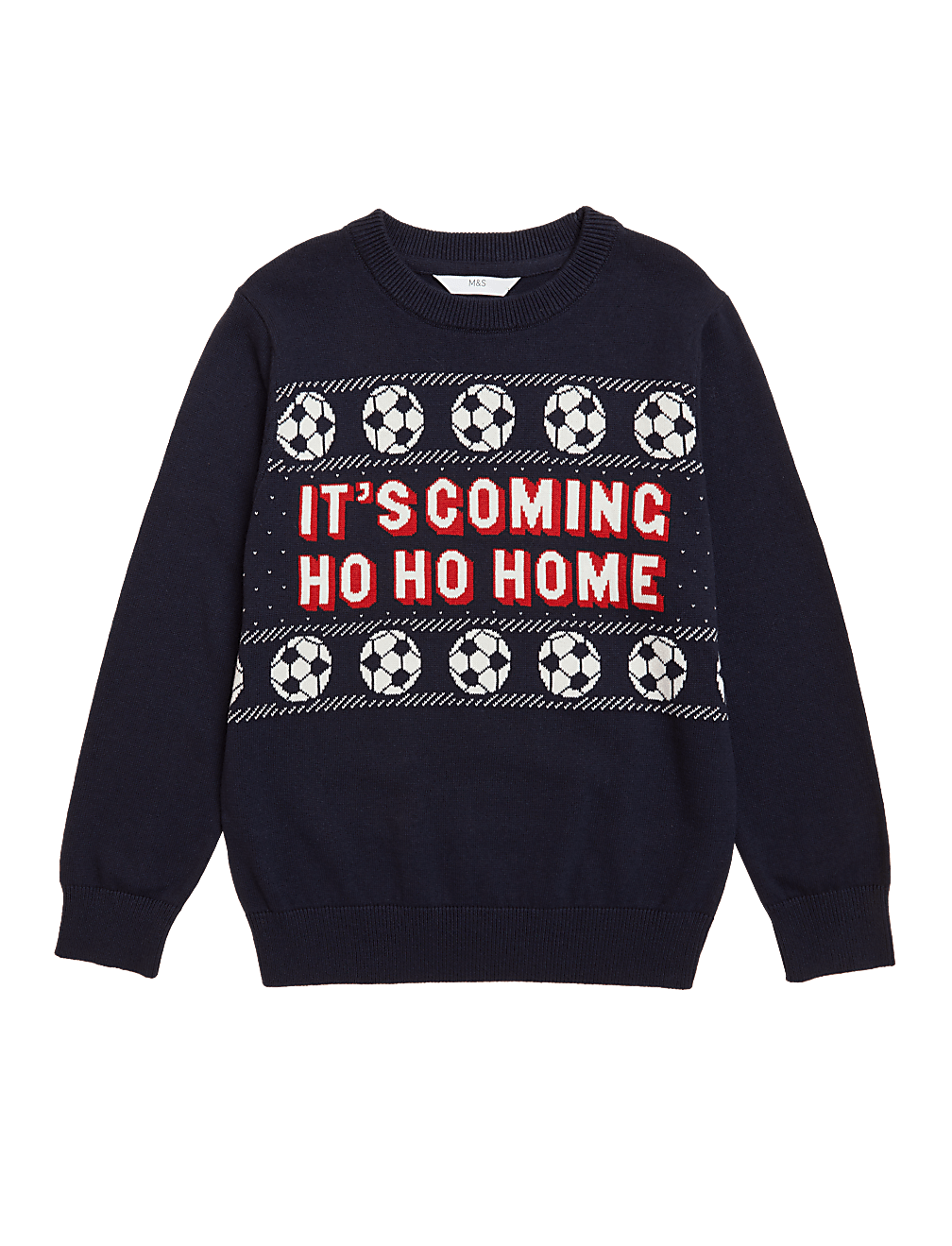Pure Cotton Football Christmas Jumper