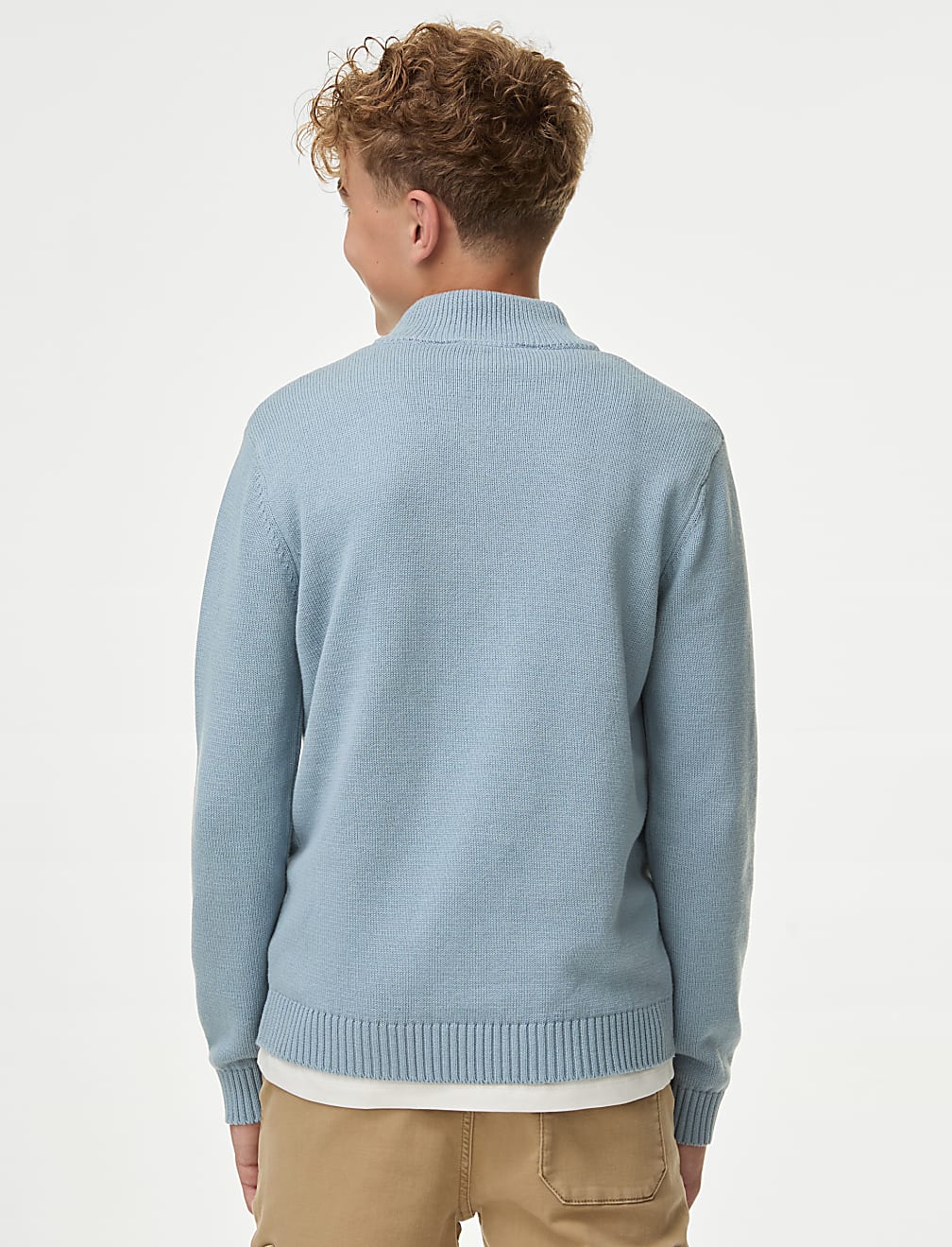 Half Zip Knitted Jumper (6-16 Yrs)
