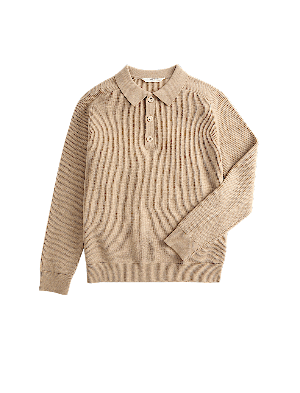 Cotton Blend Polo Jumper (6-16 Yrs)