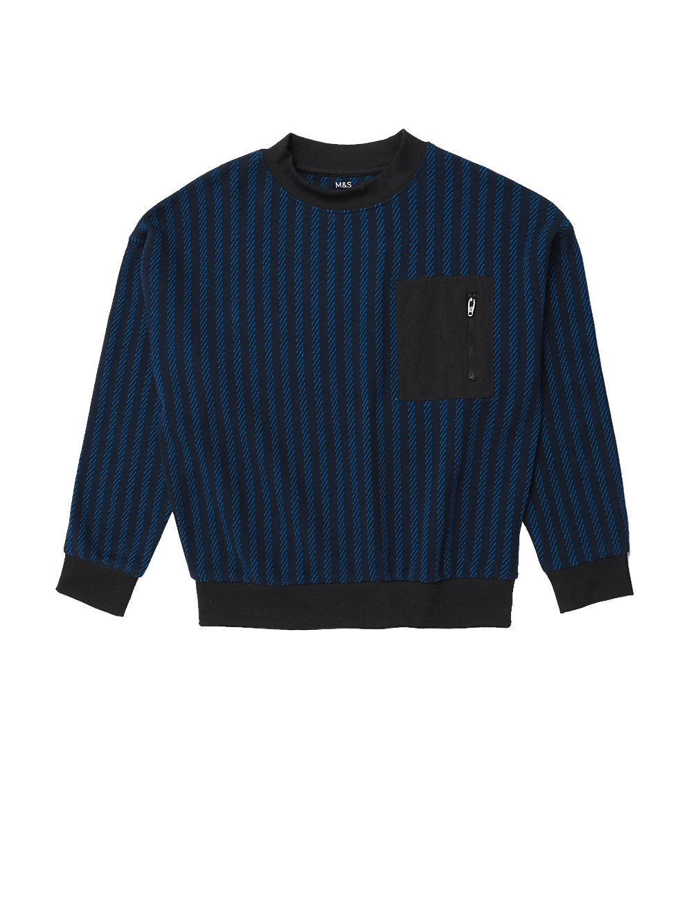 Pure Cotton Striped Sweatshirt (6-16 Yrs)