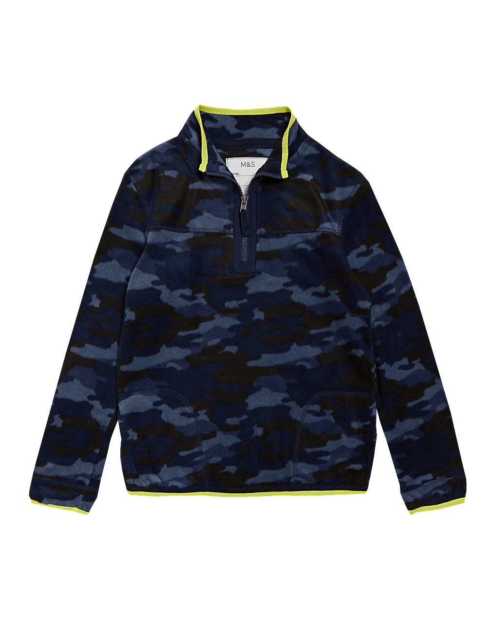 Camouflage Recycled Zip Fleece Top (2-16 Yrs)