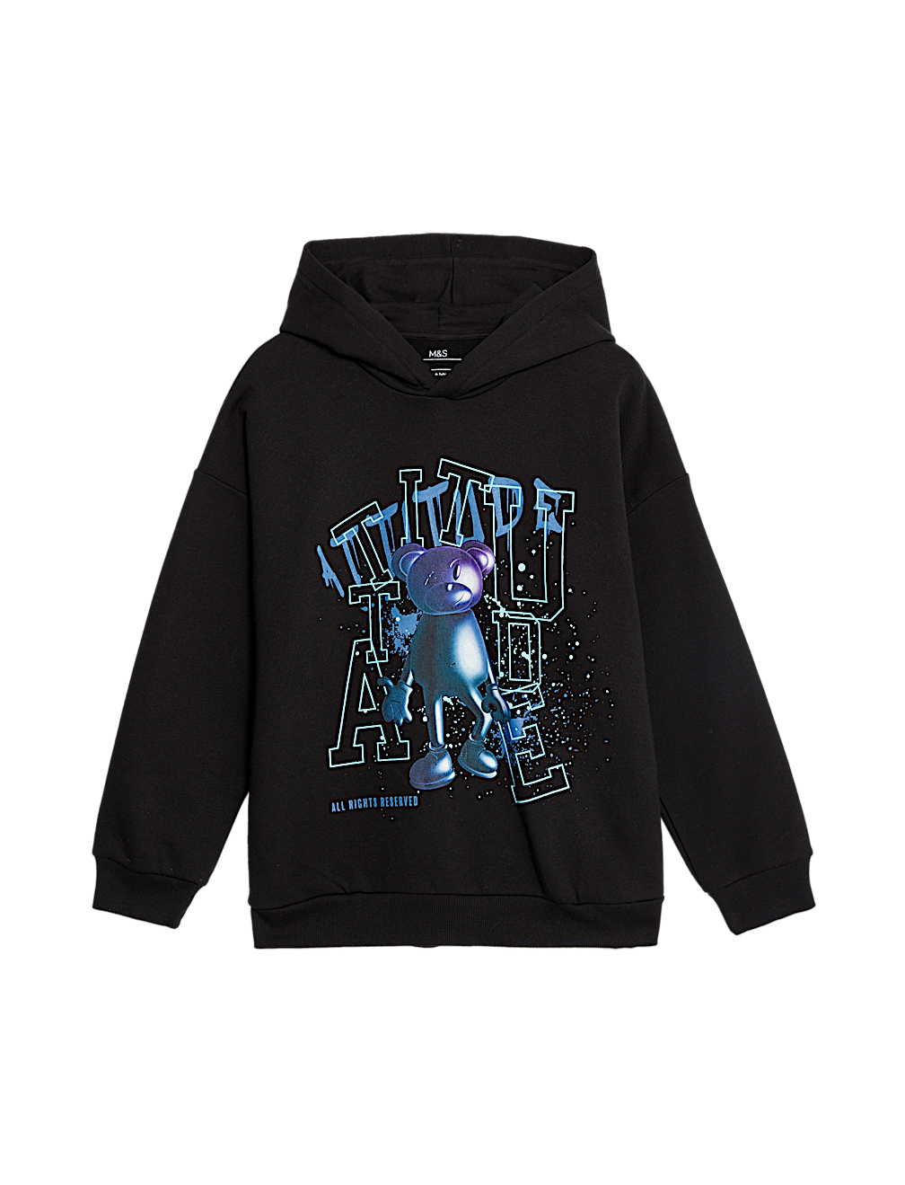 Cotton Rich Bubble Bear Hoodie (2-16 Yrs)