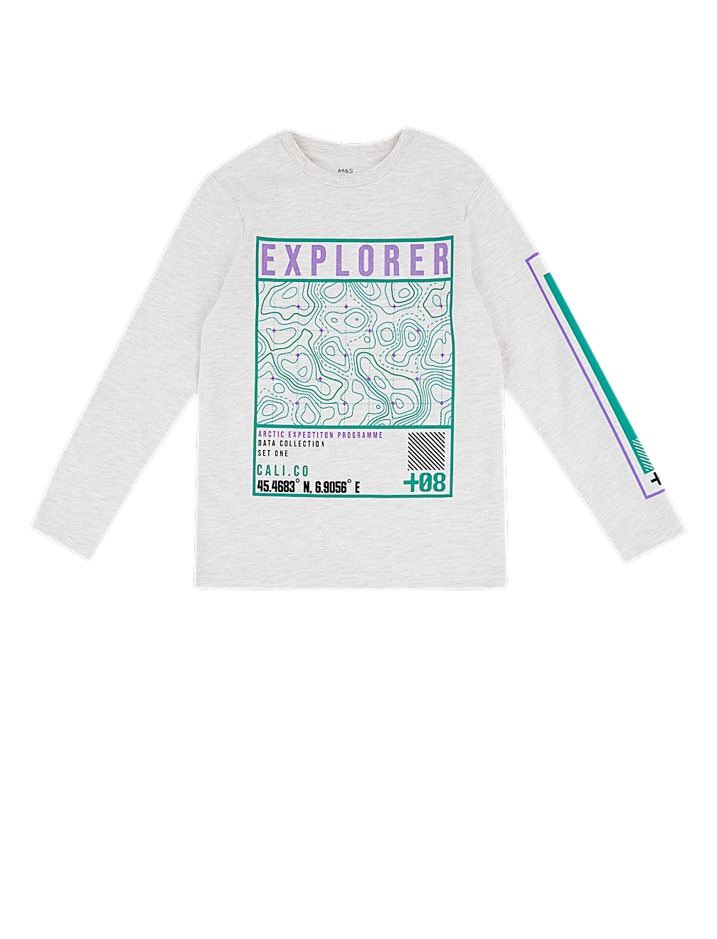 Cotton Rich Explorer Slogan Top (6-16 Yrs)