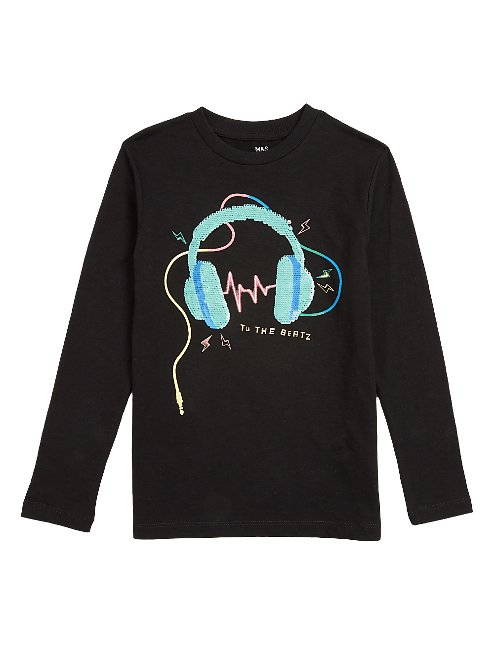 Pure Cotton Reversible Sequin Top (6-14 Yrs)