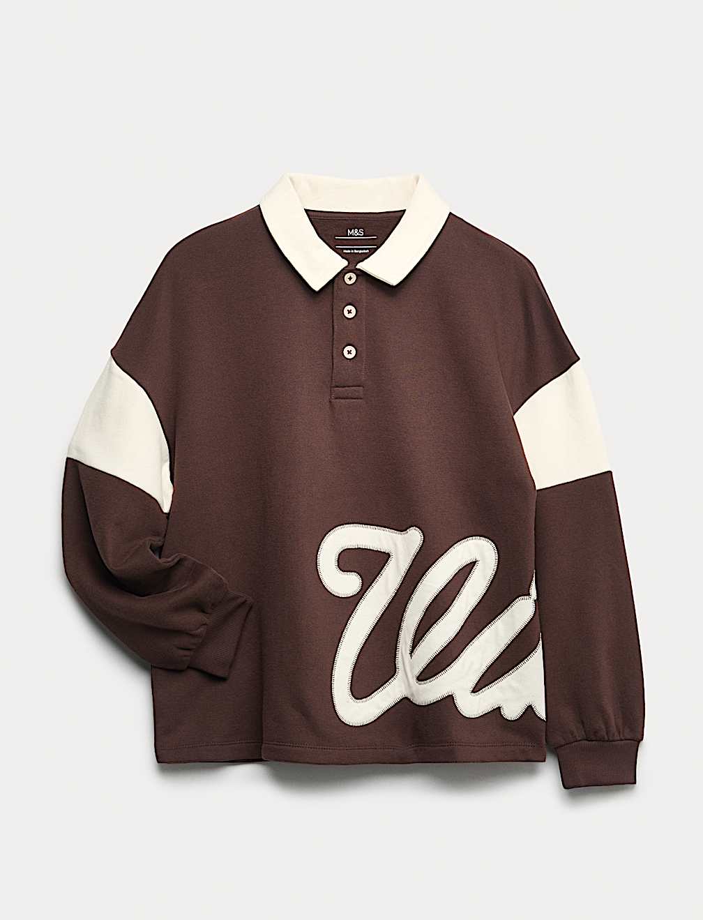 Cotton Rich Rugby Sweatshirt (6-16 Yrs)