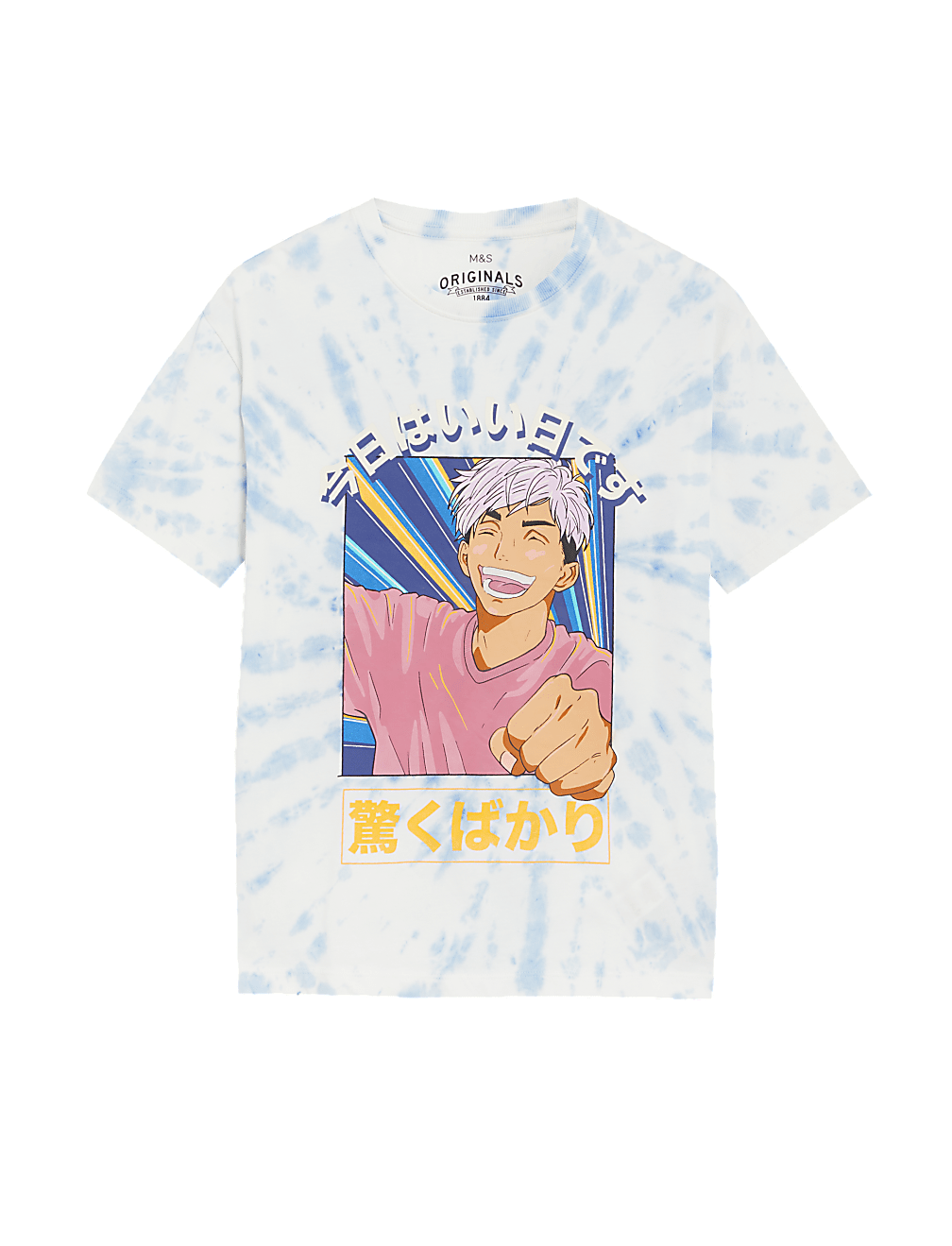 Pure Cotton Tie Dye Anime T-Shirt