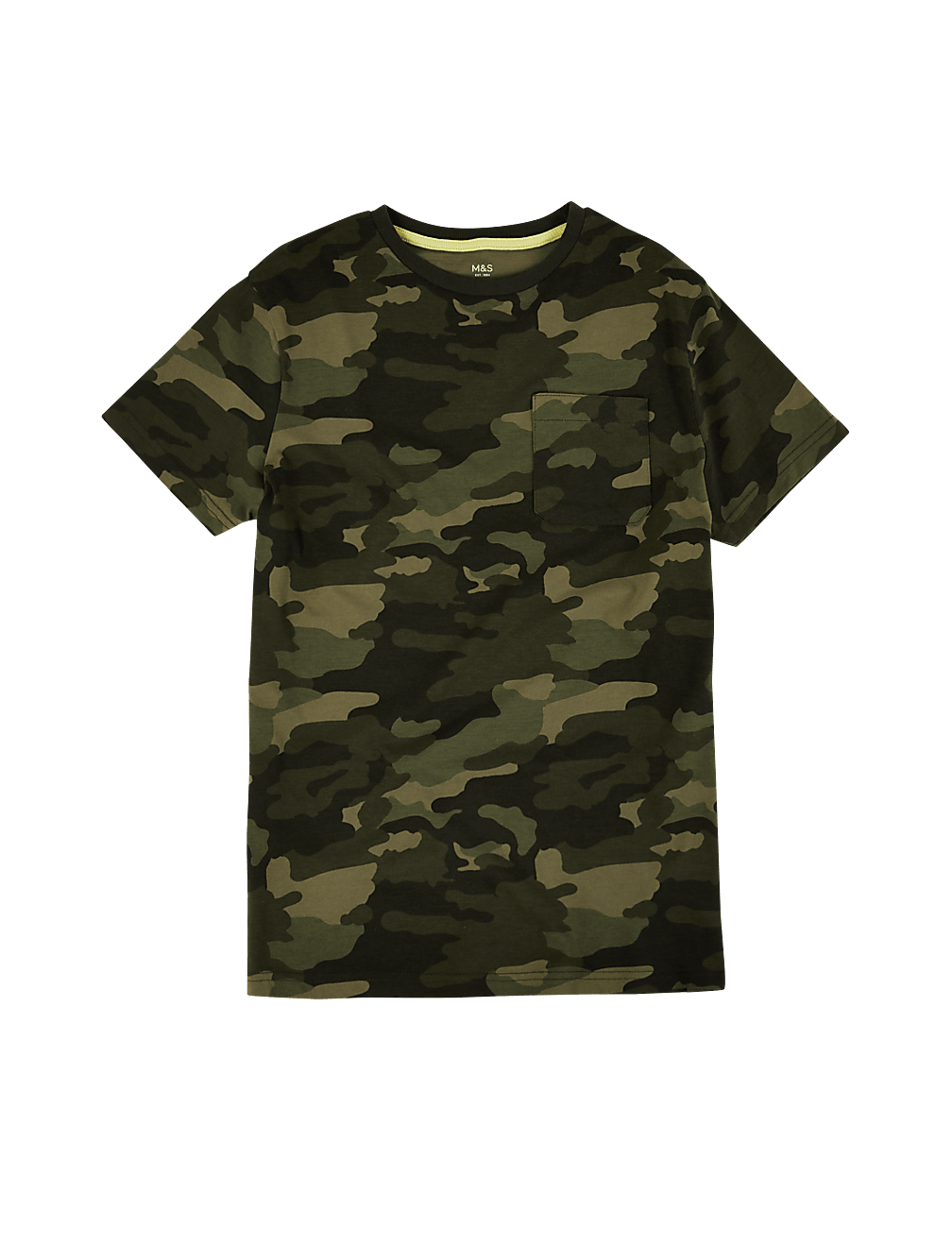 Pure Cotton Camo Print T-Shirt (6-16 Yrs)