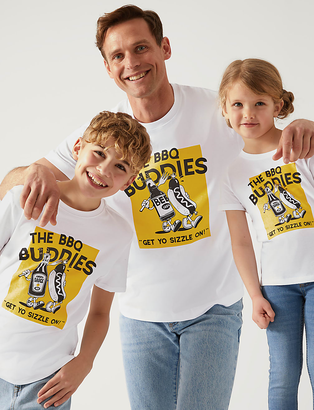 Pure Cotton Mini Me BBQ T-Shirt (6 - 16 Yrs)