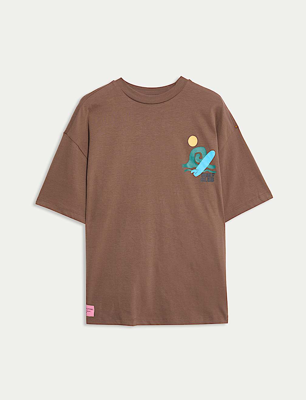 Pure Cotton Wave Graphic T-Shirt (2-16 Yrs)