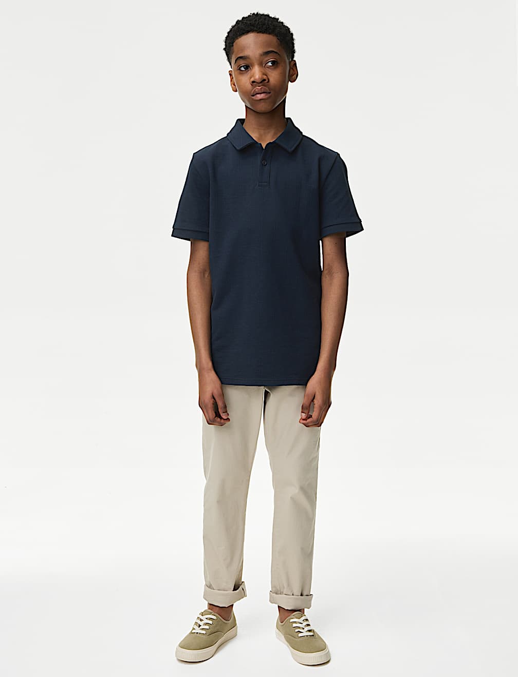 Open Collar Polo Shirt (6-16yrs)