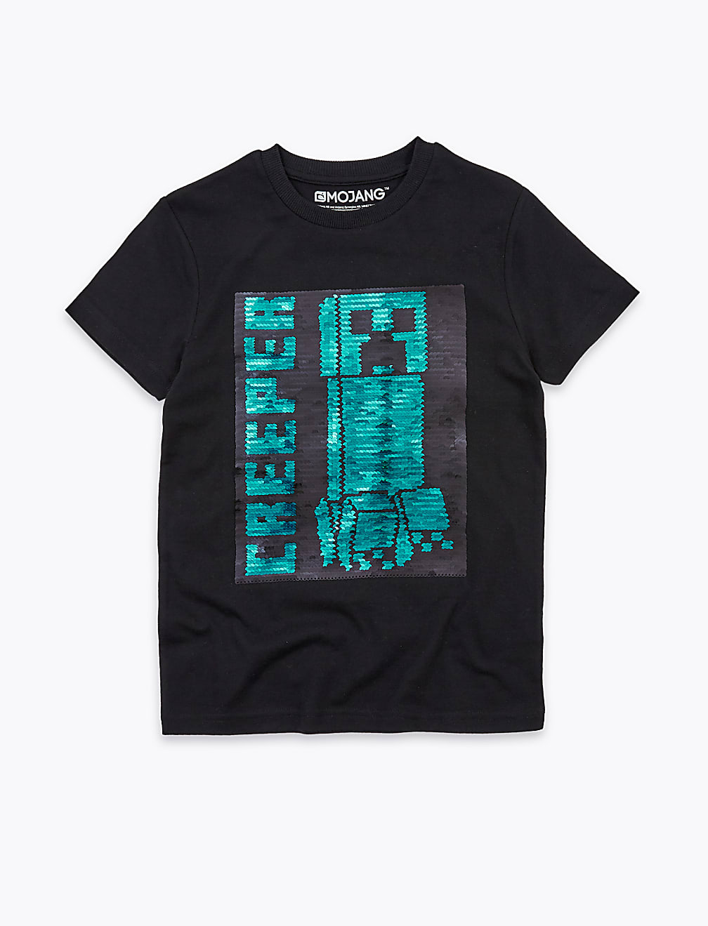 Buy Minecraft Sequin T Shirt 6 16 Yrs at Marks Spencer