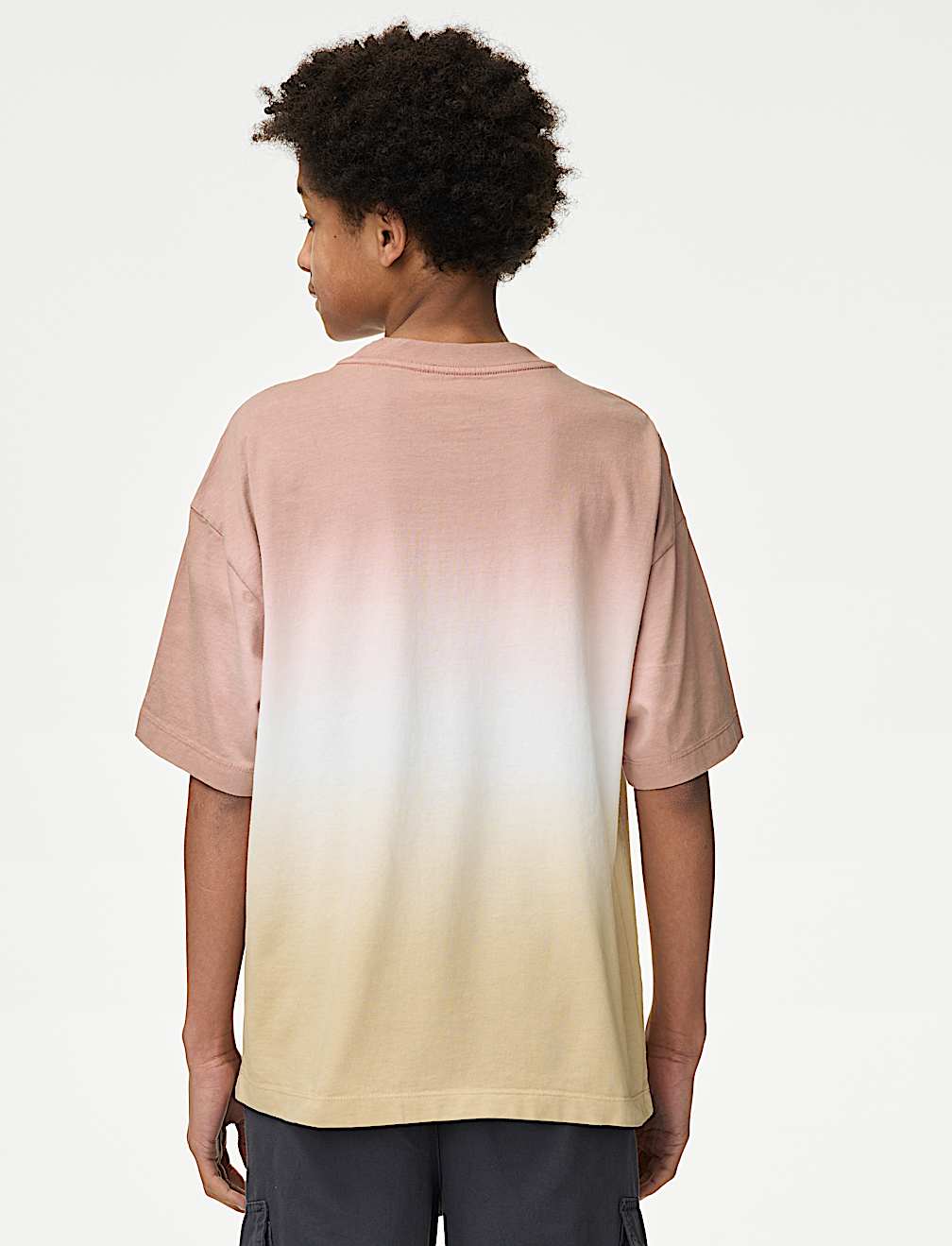 Pure Cotton Ombre Slogan T-shirt (2-16 Yrs)