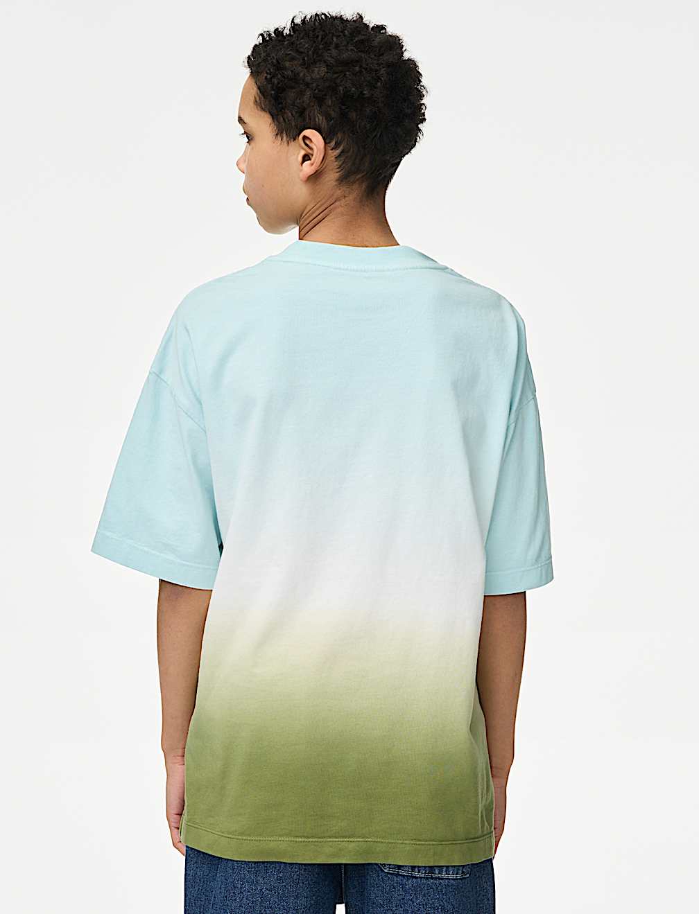 Pure Cotton Ombre Slogan T-shirt (2-16 Yrs)