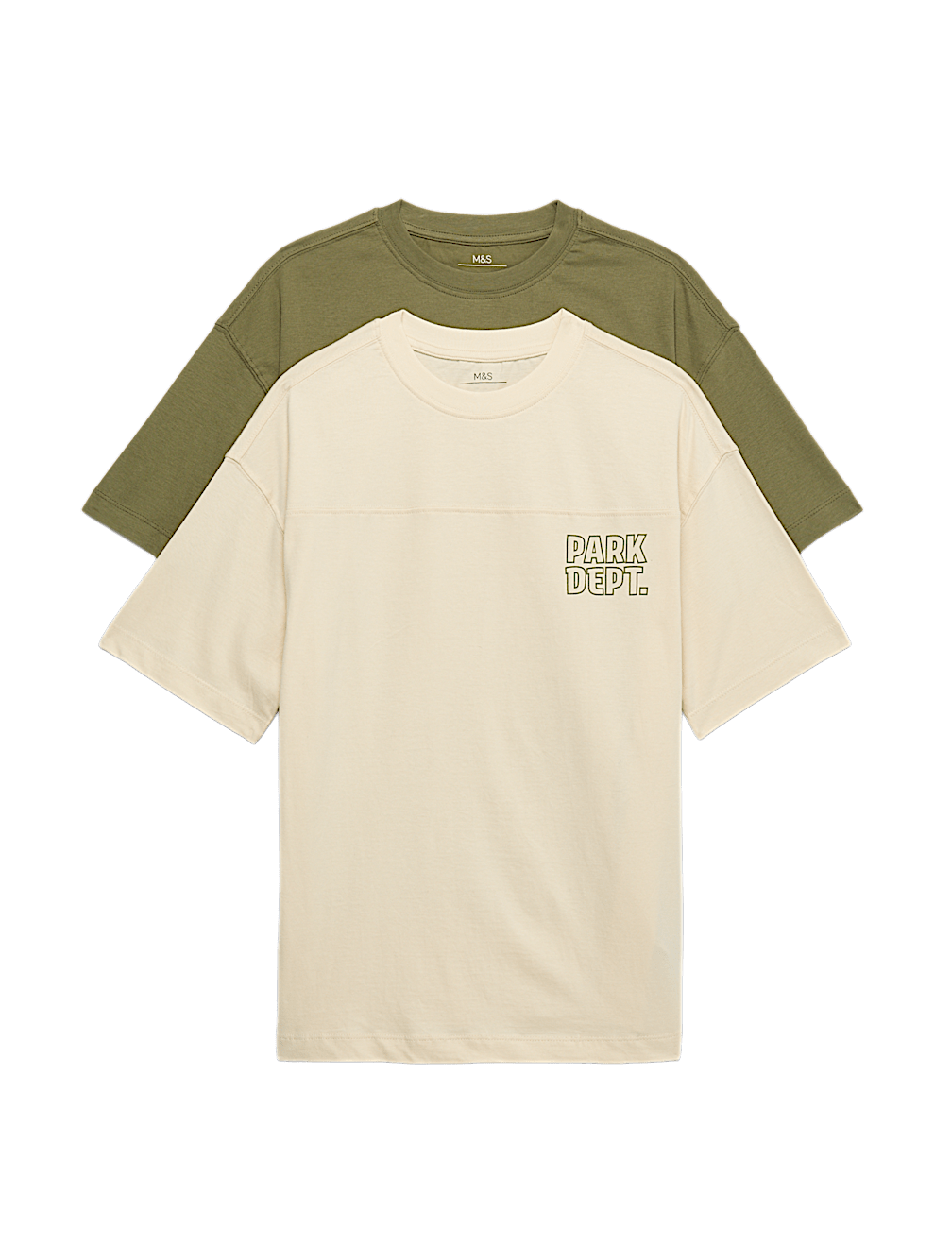 2 Pack Pure Cotton Graphic T-Shirts (6-16 Yrs)