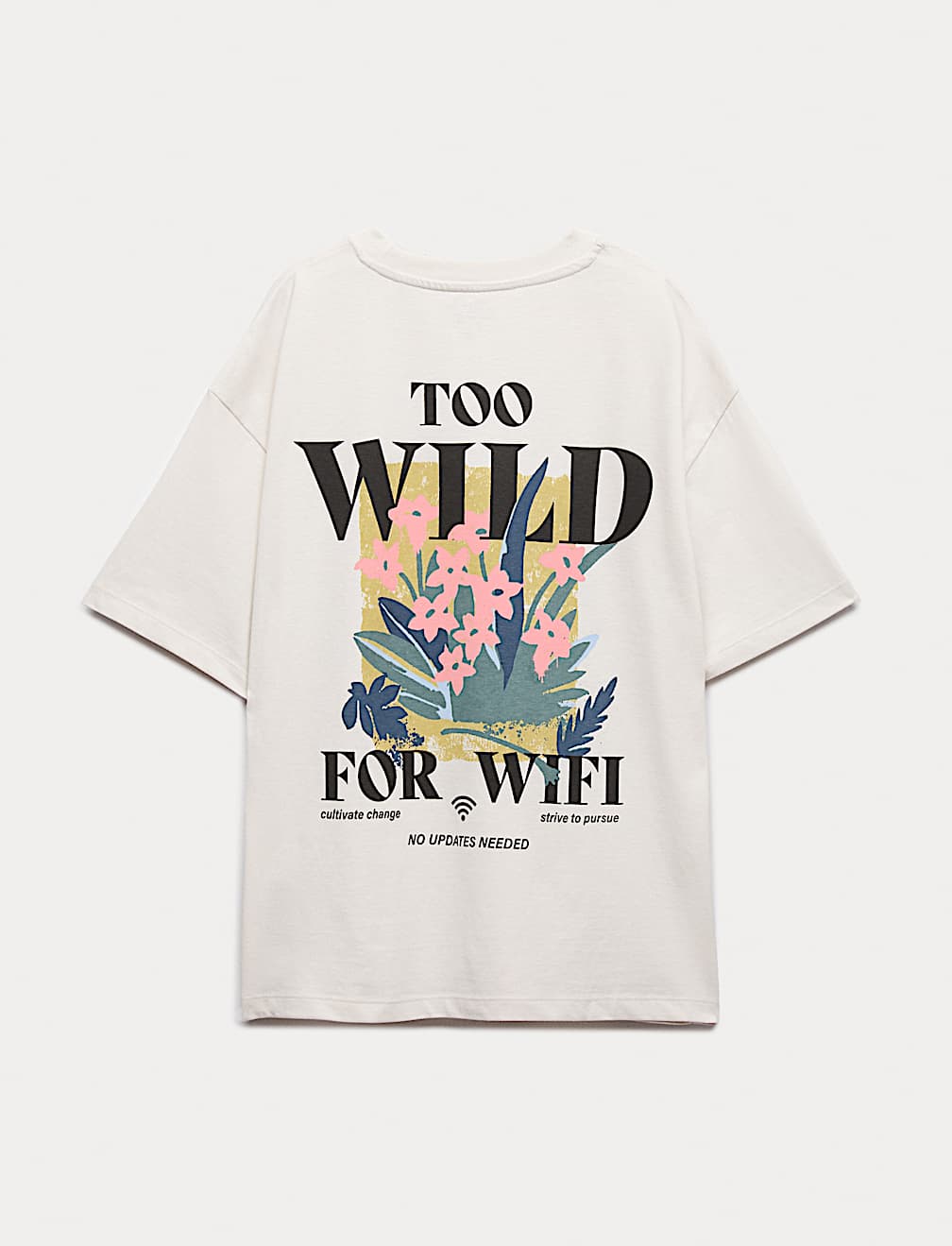 Pure Cotton Back Graphic T-Shirt (6-16 Yrs)