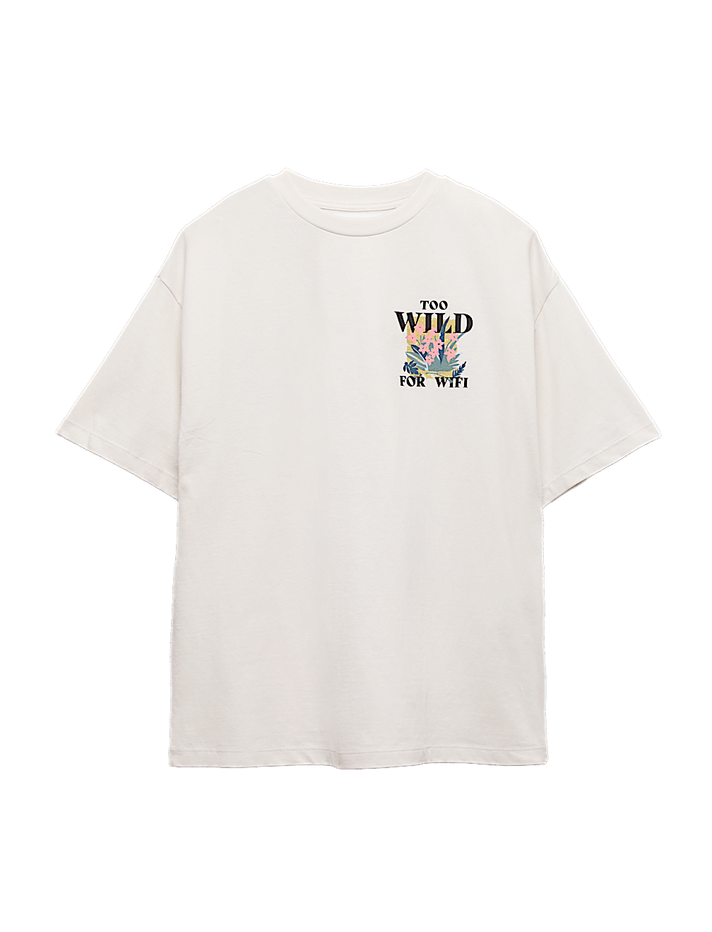 Pure Cotton Back Graphic T-Shirt (6-16 Yrs)