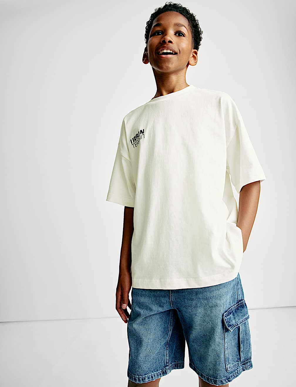 Pure Cotton Urban Terrain T-Shirt (6-16 Yrs)