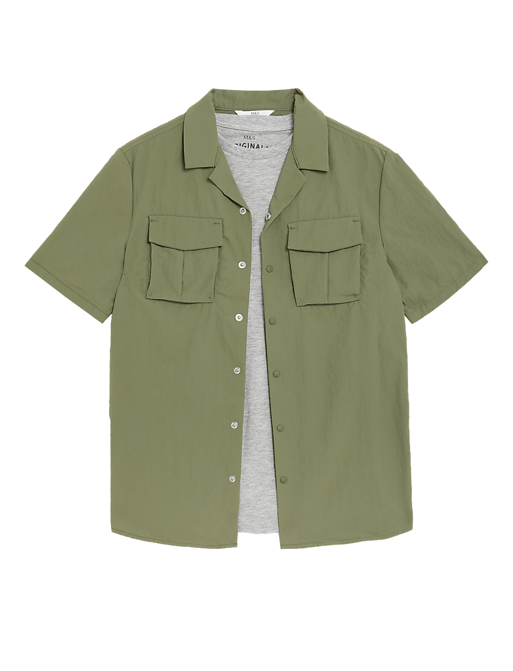 2pc Plain Shirt and T-Shirt Set