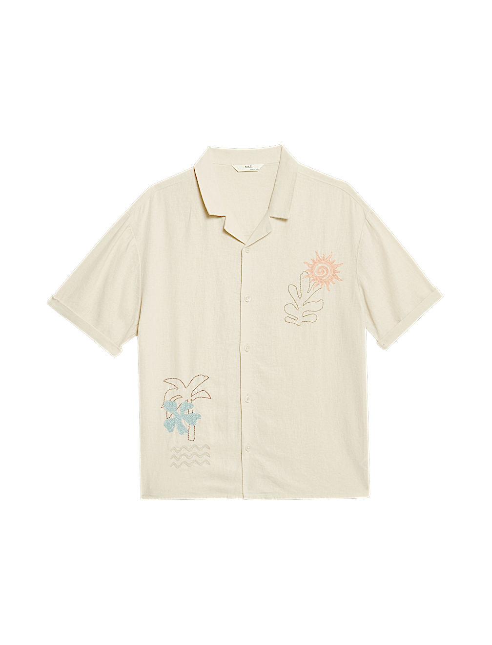 Linen Rich Embroidered Shirt (6-16 Yrs)