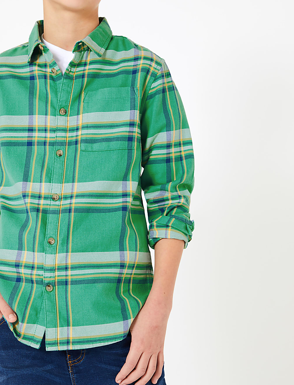 Cotton Checked Shirt (6-16 Years)