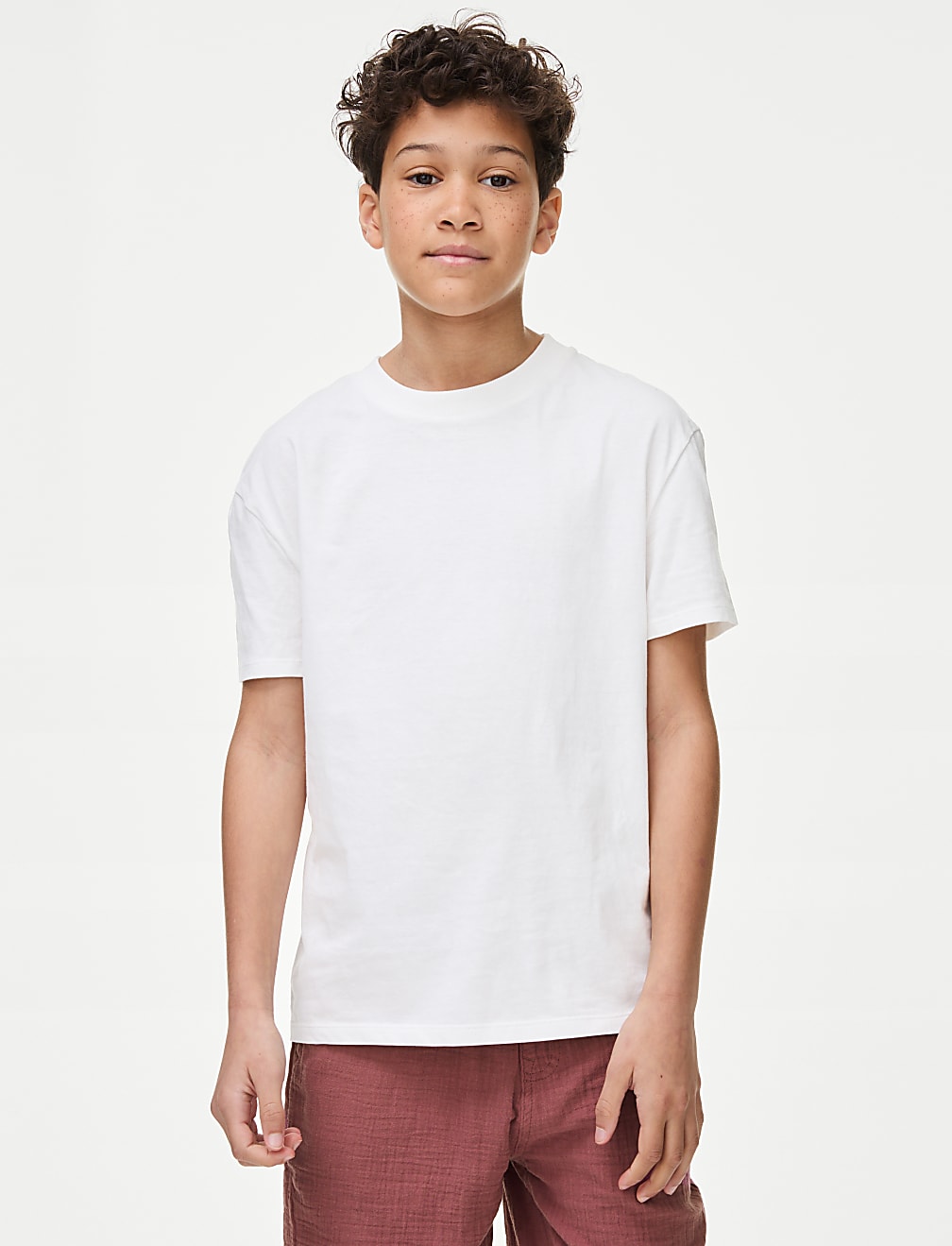 2pc Cotton Rich Shirt & T-Shirt Set (6-16 Yrs)