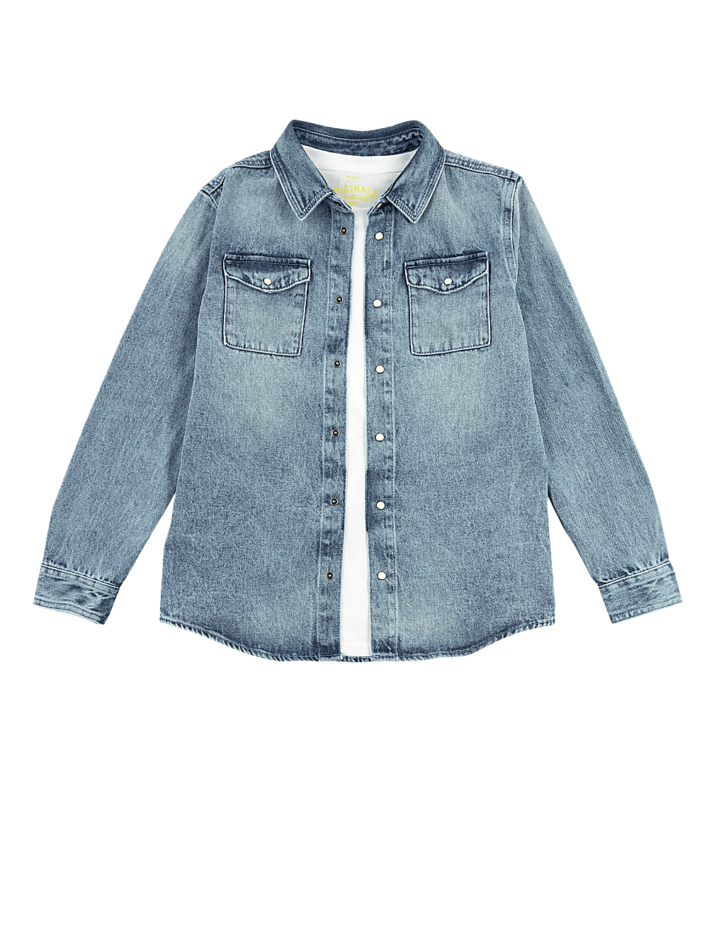 2 Piece Denim Shirt with T-Shirt (6-16 Yrs)