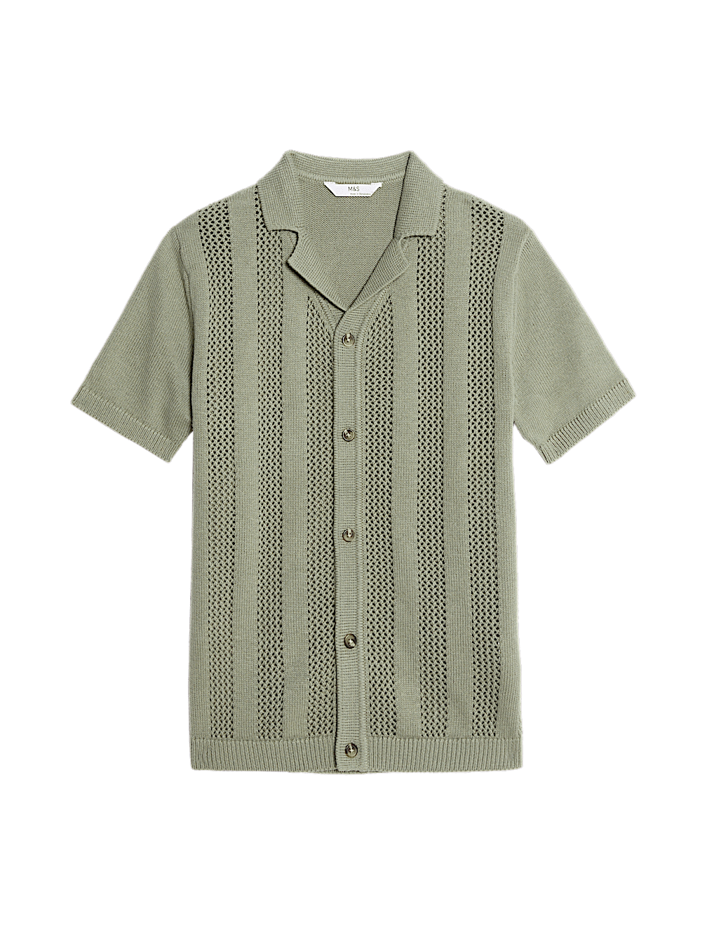 Pure Cotton Knitted Textured T-Shirt (6-16 Yrs)