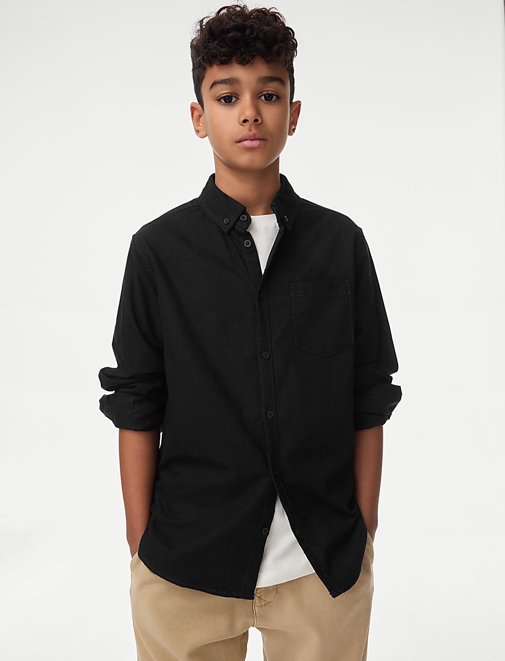 Pure Cotton Oxford Shirt (6-16 Yrs)