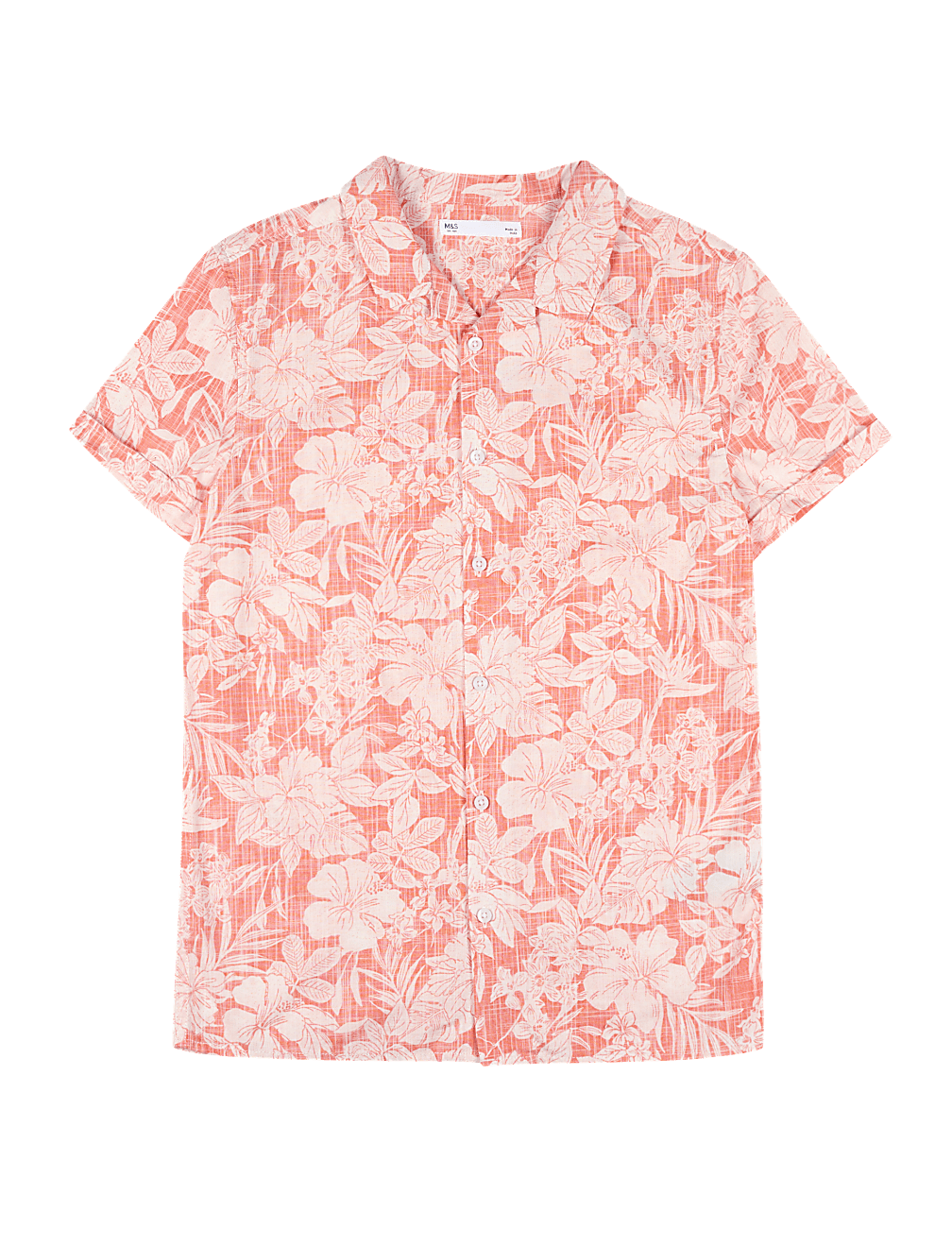 Pure Cotton Tropical Print Shirt