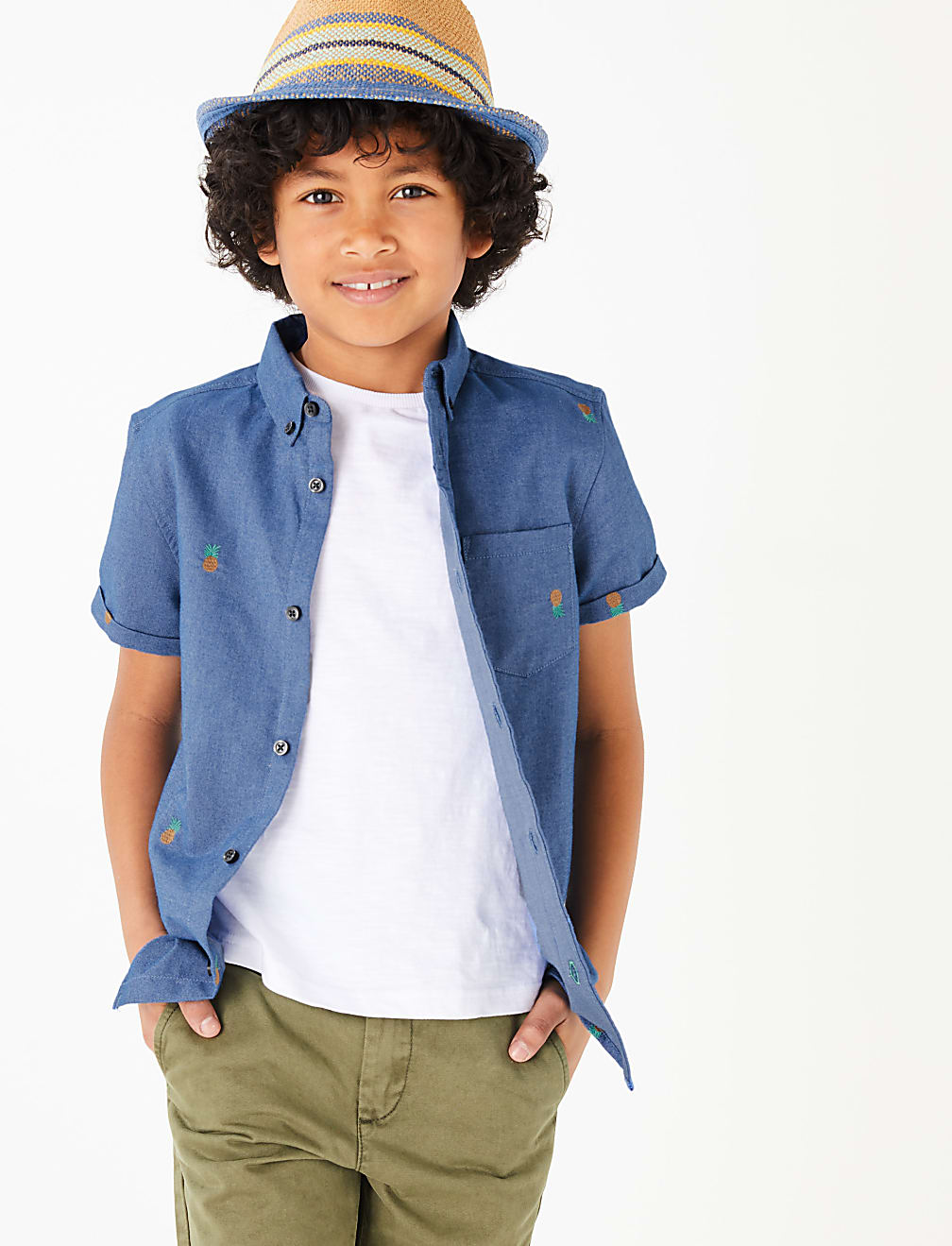 Cotton Pineapple Shirt (6-16 Yrs)