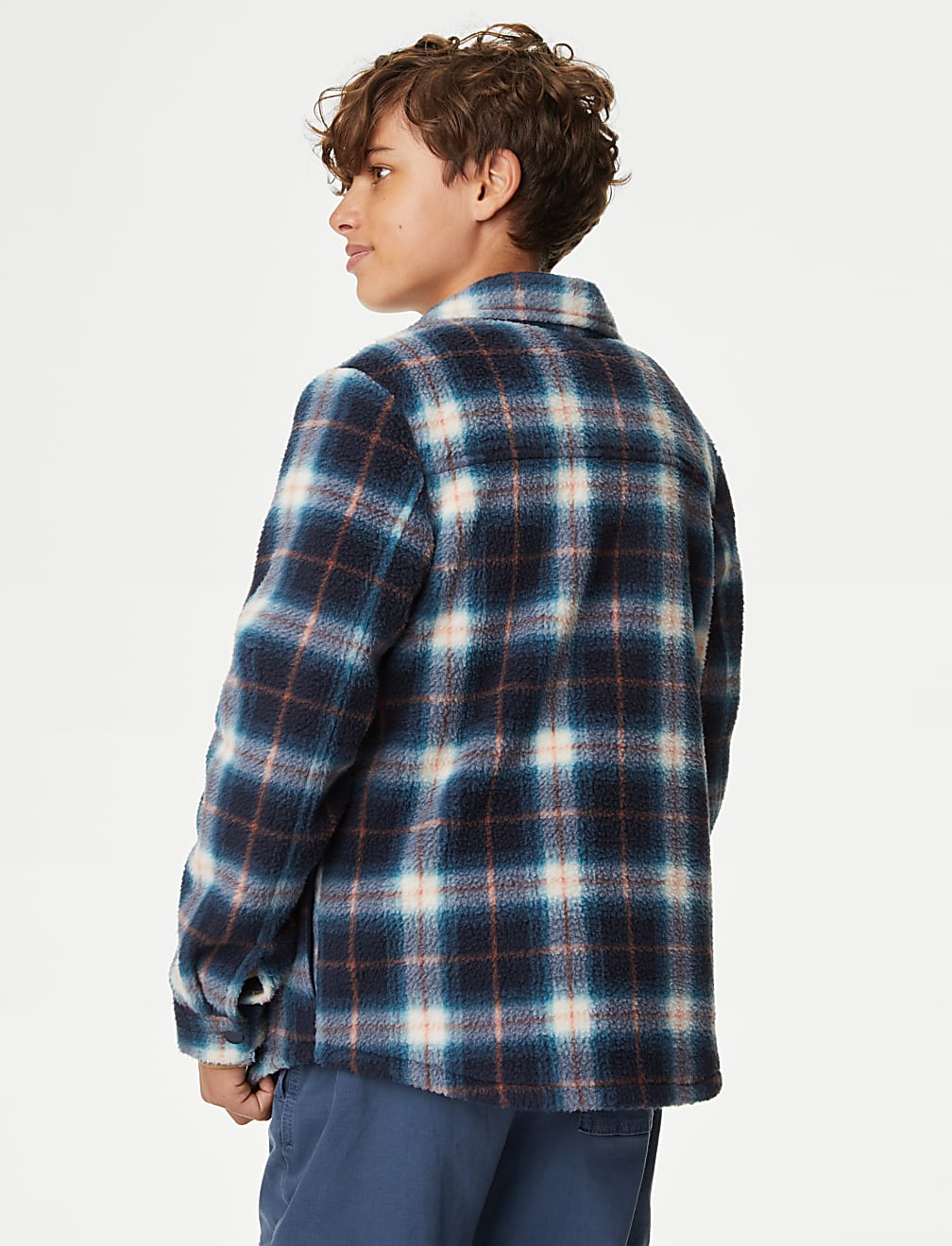Fleece Check Overshirt (6-16 Yrs)